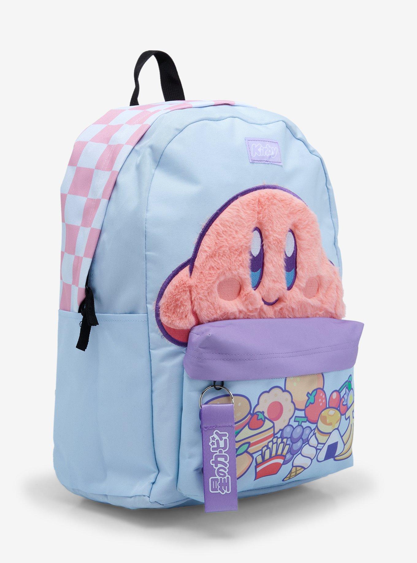 Kirby Snacks Fuzzy Pastel Backpack, , alternate
