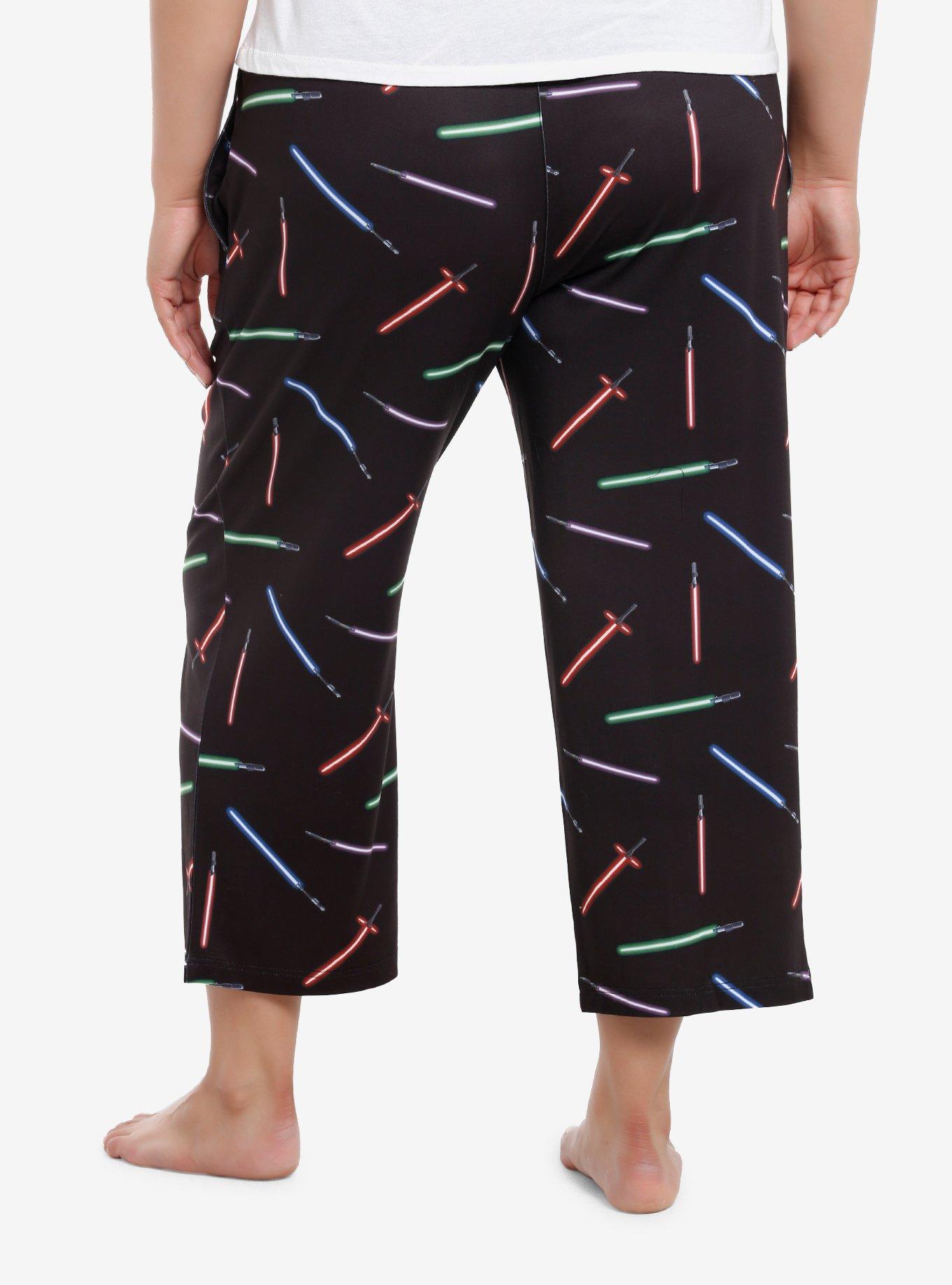 Her Universe Star Wars Lightsabers Pajama Pants Plus Size Her Universe Exclusive, MULTI, alternate