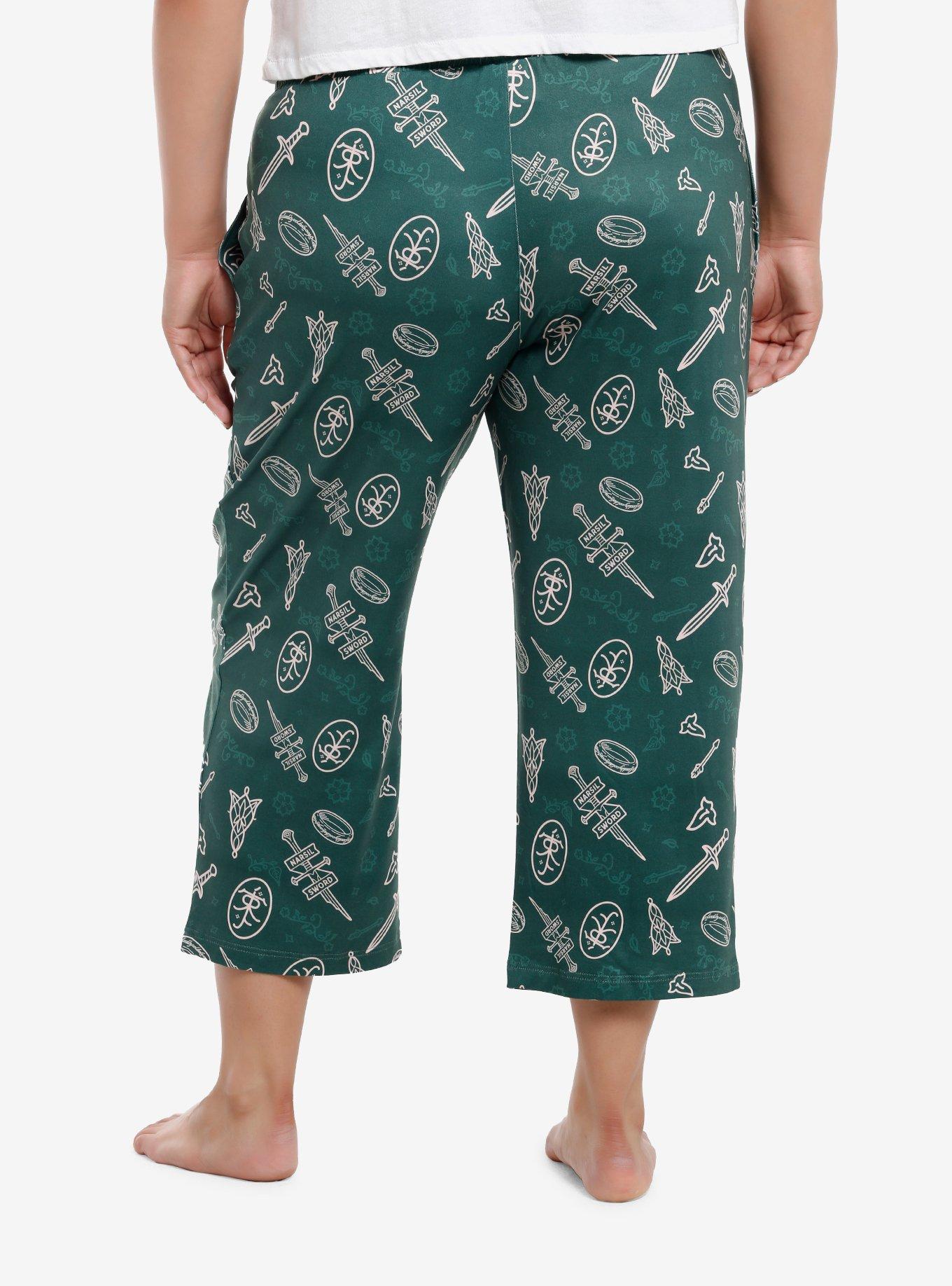 Her Universe The Lord Of The Rings Icons Pajama Pants Plus Size Her Universe Exclusive, , hi-res