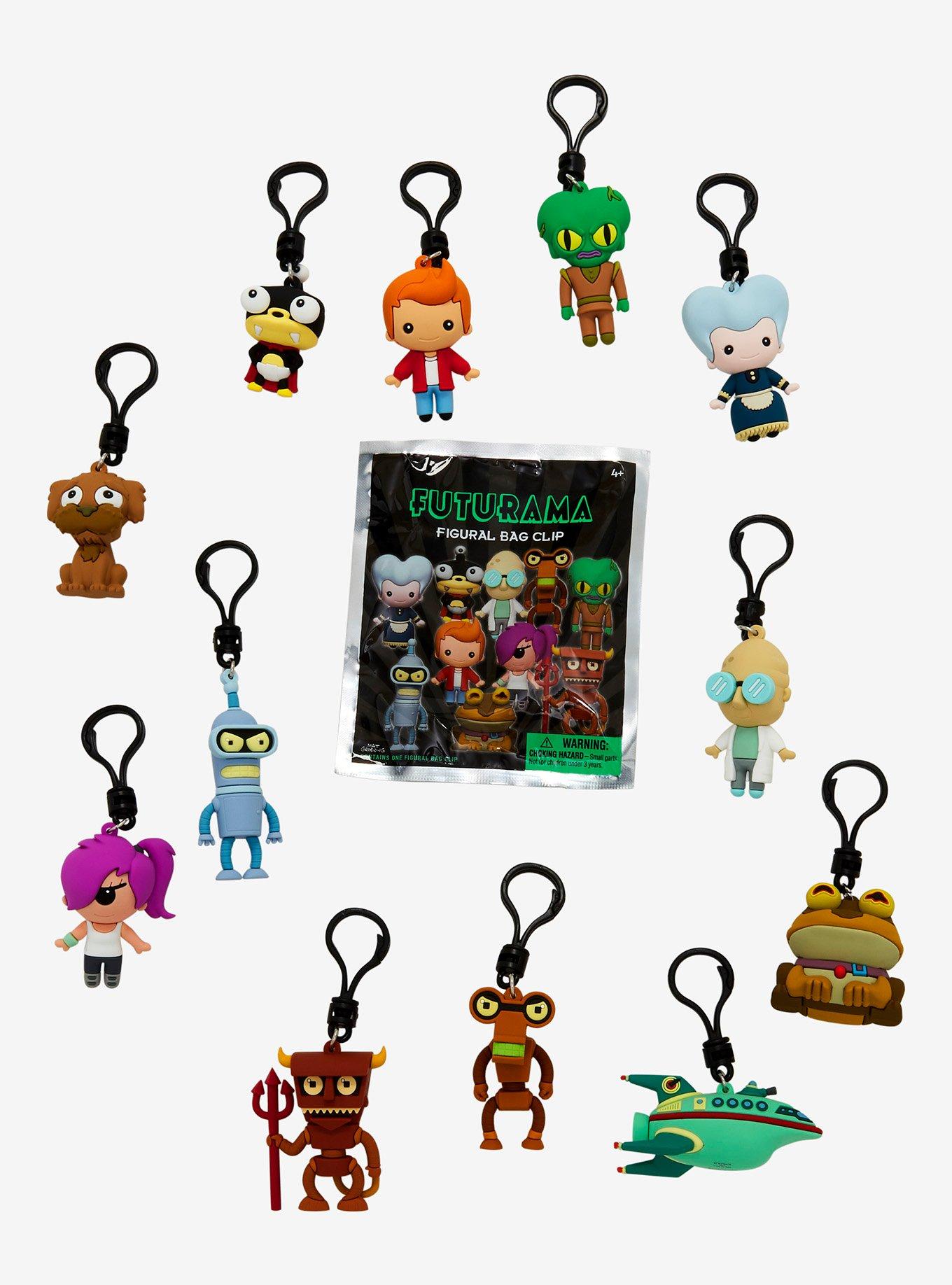 Futurama Characters Blind Bag Figural Bag Clip, , alternate