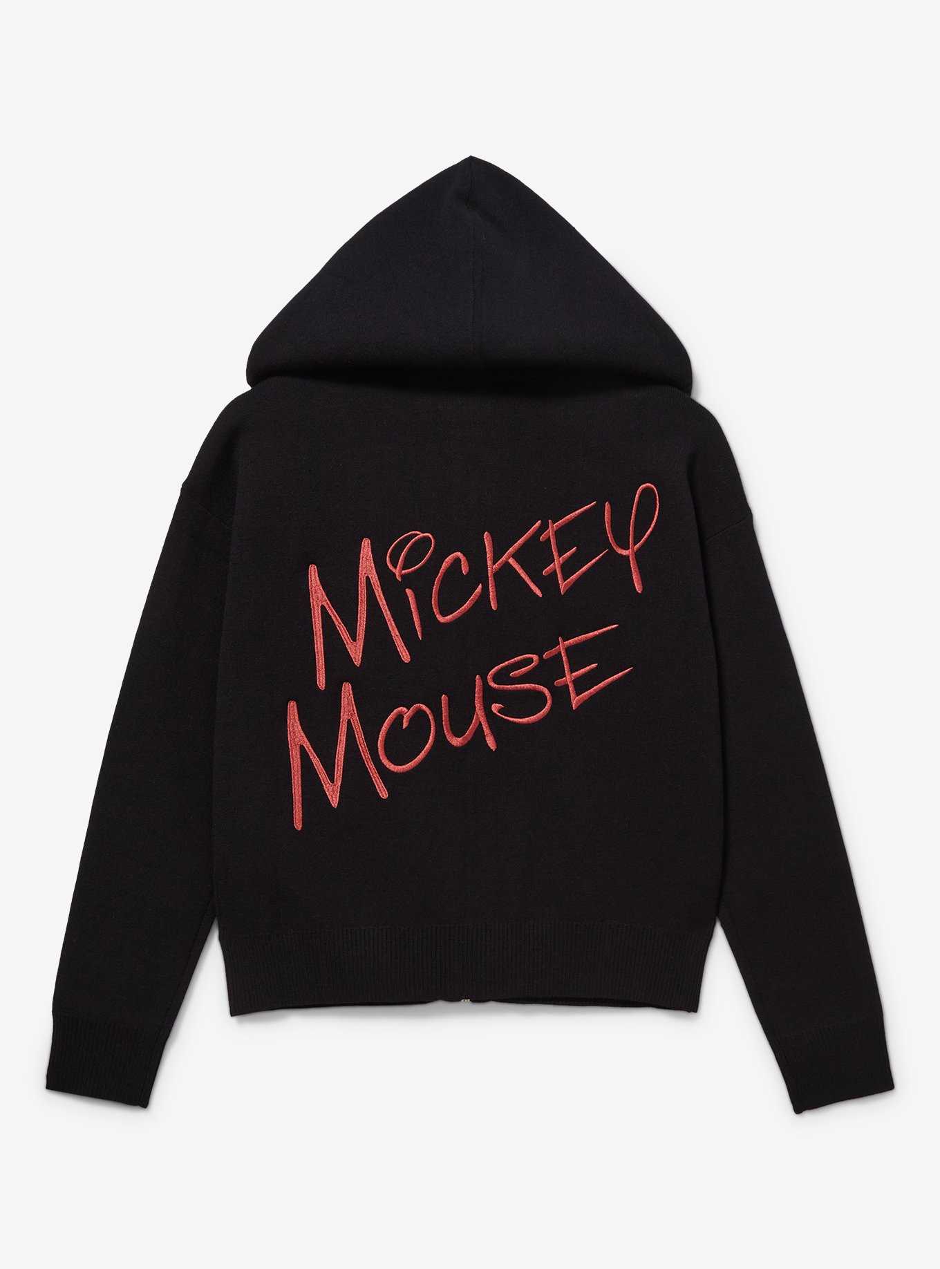 Disney Mickey Mouse Ears Knit Zip Hoodie, , hi-res