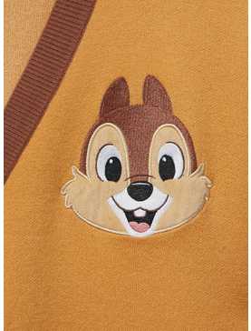 Disney Chip & Dale Acorn Color Block Crop Cardigan Plus Size, , hi-res