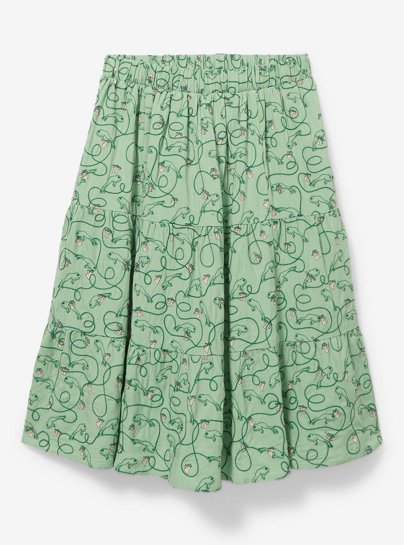 Her Universe Star Wars The Mandalorian Grogu Midi Skirt, , hi-res