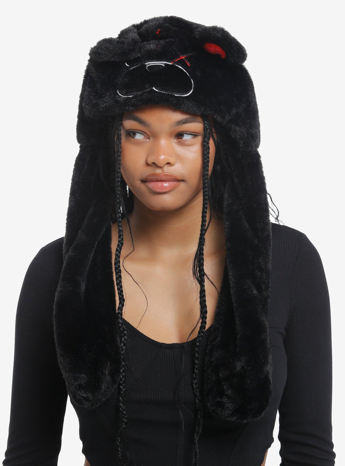 Creepy Bear Tassel Beanie With Movable Ears, , hi-res