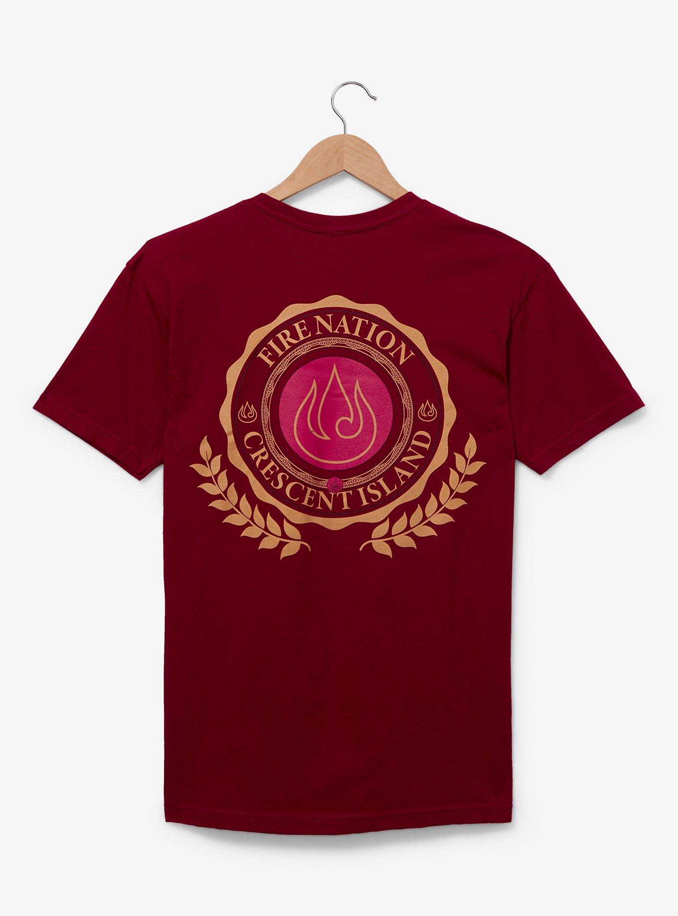 Avatar: The Last Airbender Fire Nation Insignia T-Shirt &mdash; BoxLunch Exclusive, RED, alternate