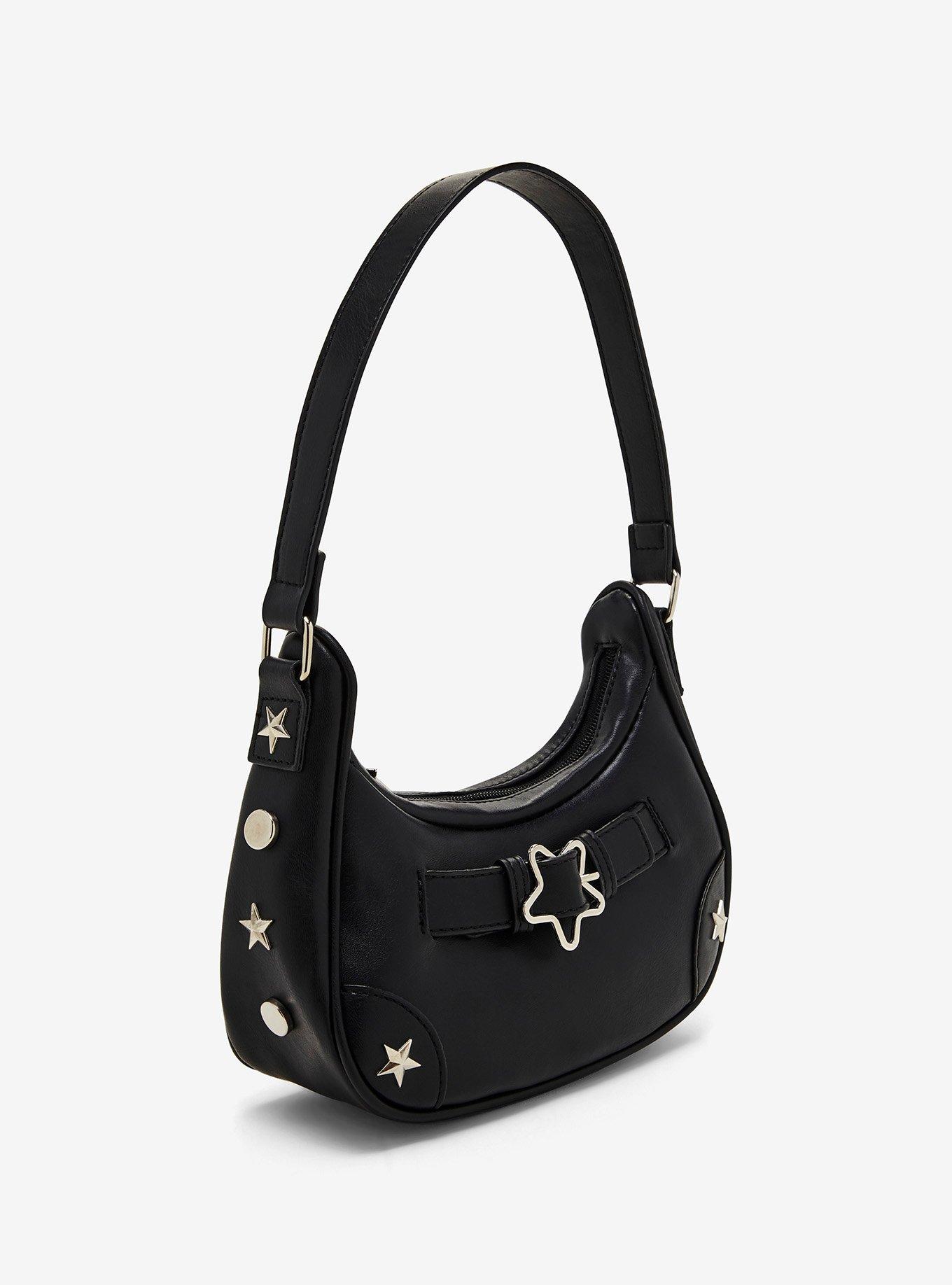 Black Star Buckle Shoulder Bag, , alternate