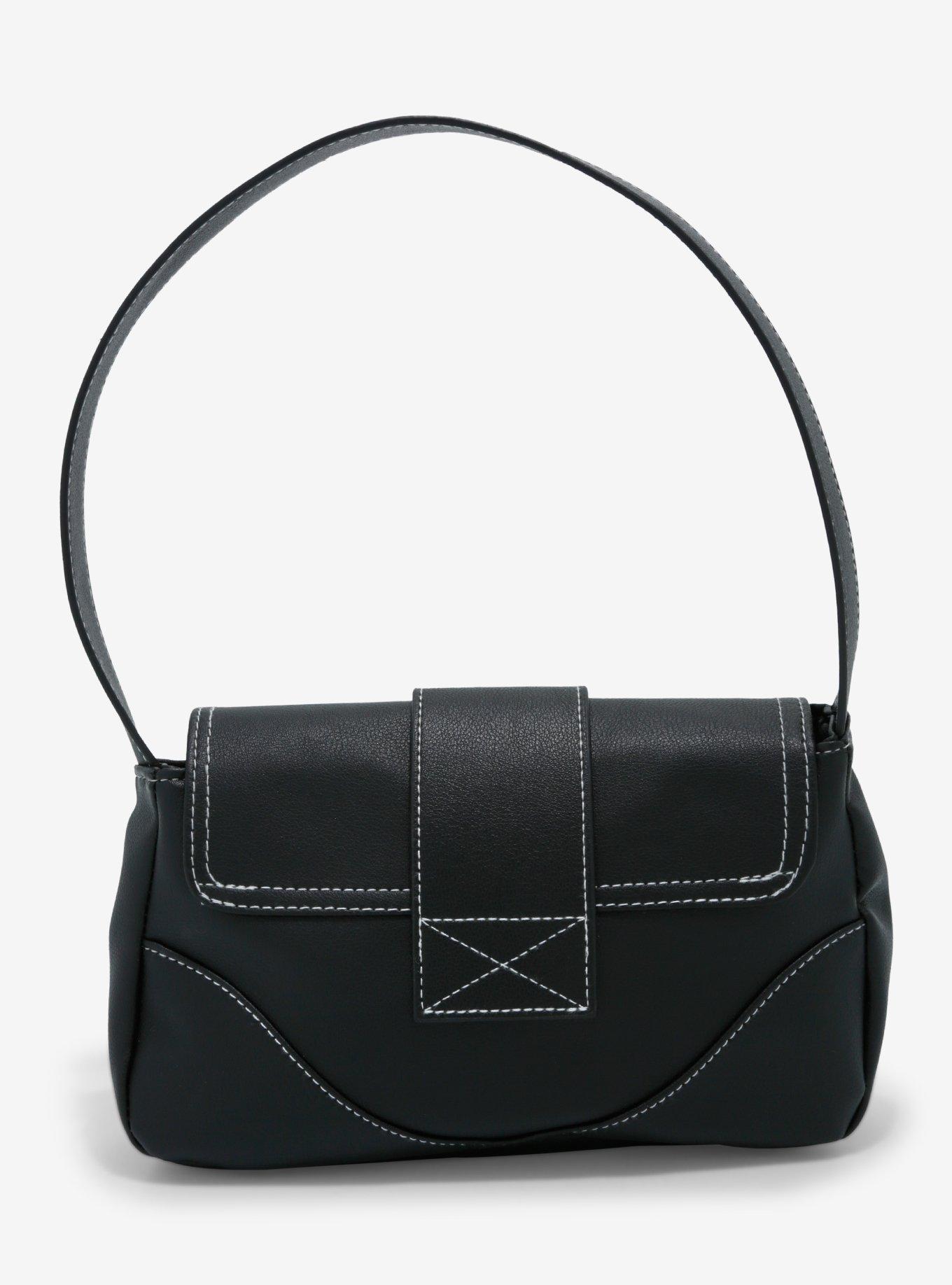 Safety Pin Cross Charm Shoulder Bag, , alternate