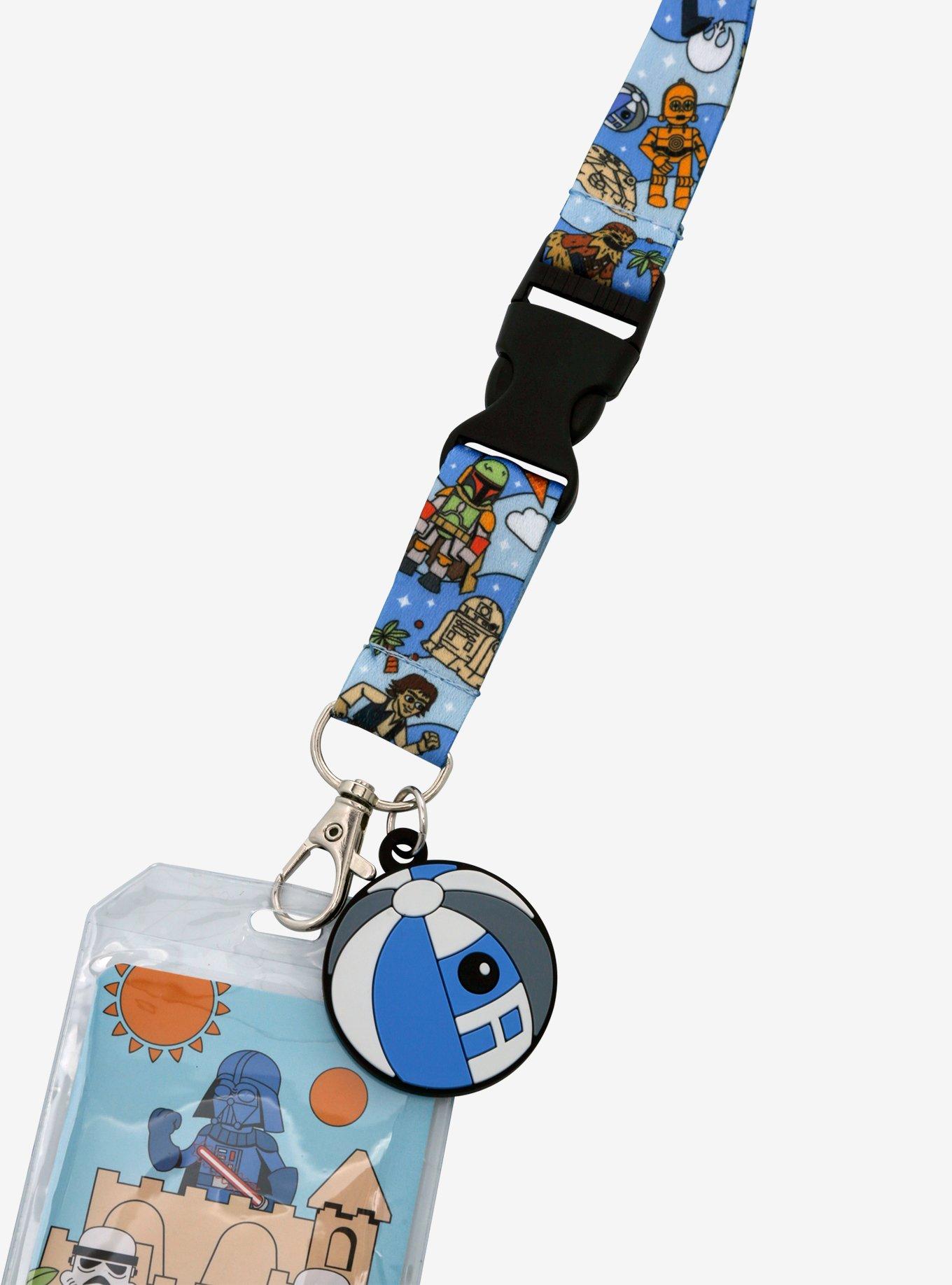 Star Wars Darth Vader and Friends Beach Day Lanyard &mdash; BoxLunch Exclusive, , hi-res