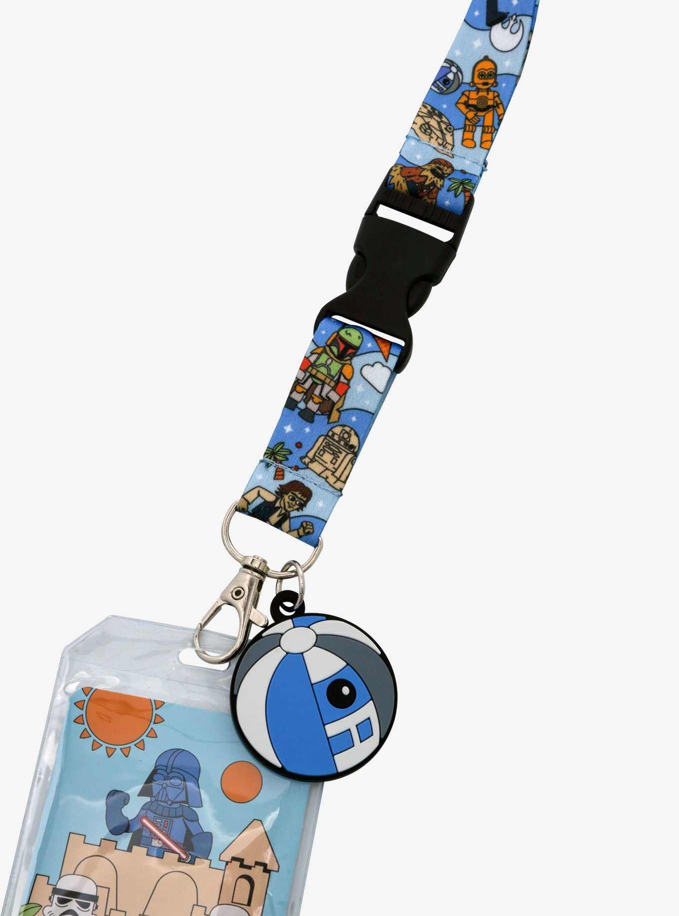 Star Wars Darth Vader and Friends Beach Day Lanyard — BoxLunch Exclusive, , hi-res