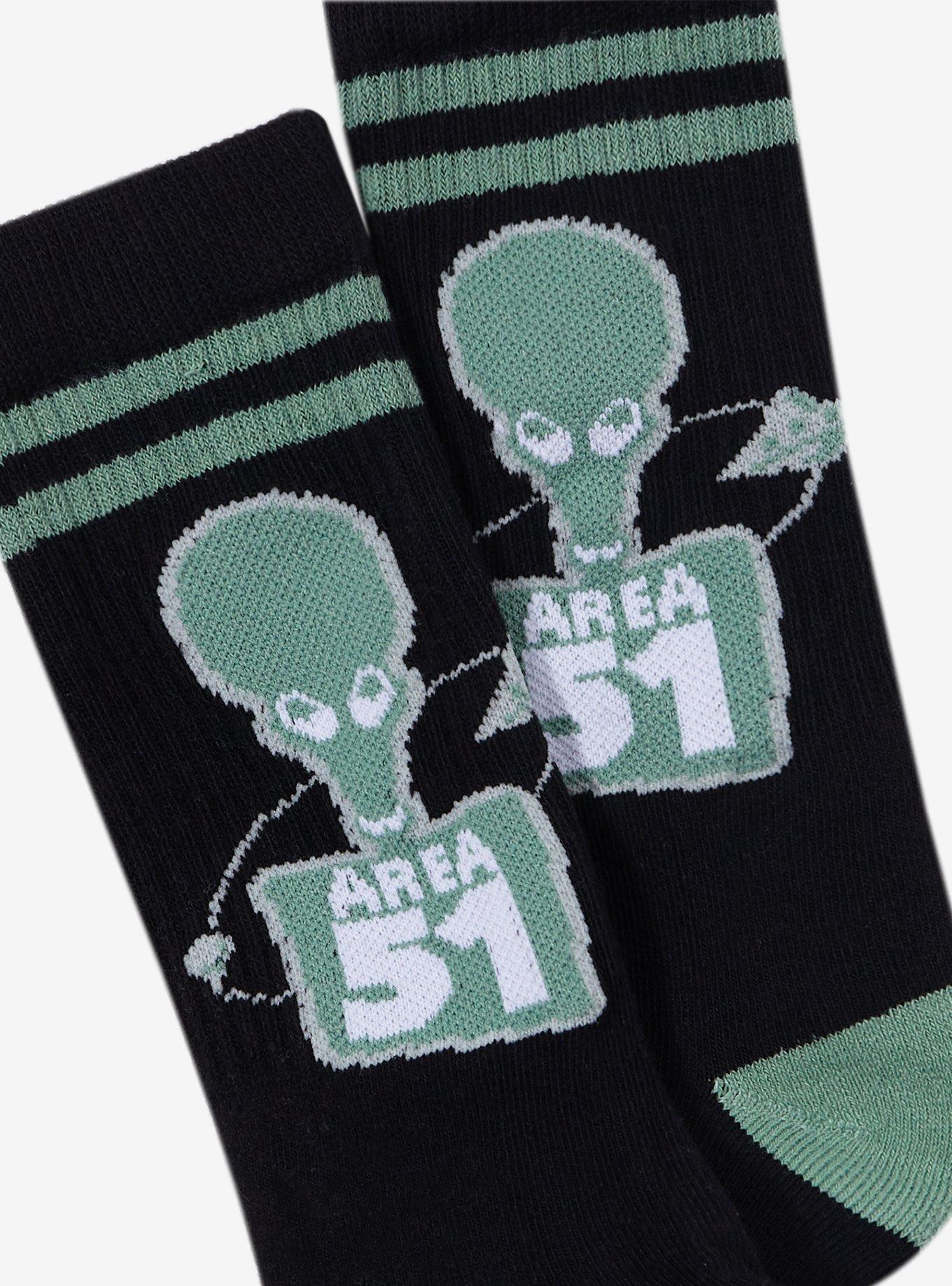 American Dad Alien Area 51 Crew Socks, , alternate