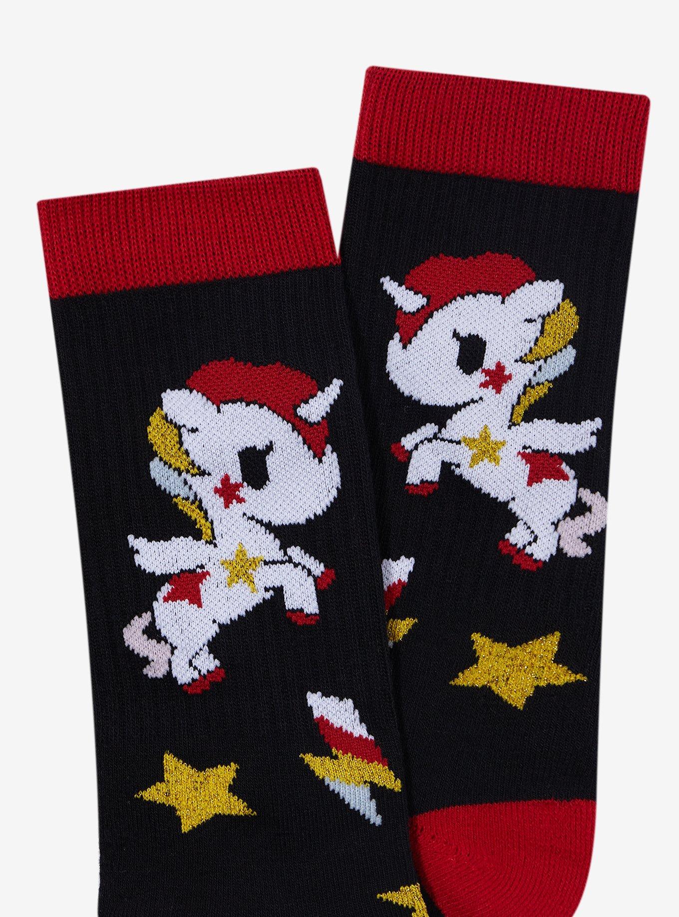 Tokidoki Unicorno Star Glitter Crew Socks, , alternate