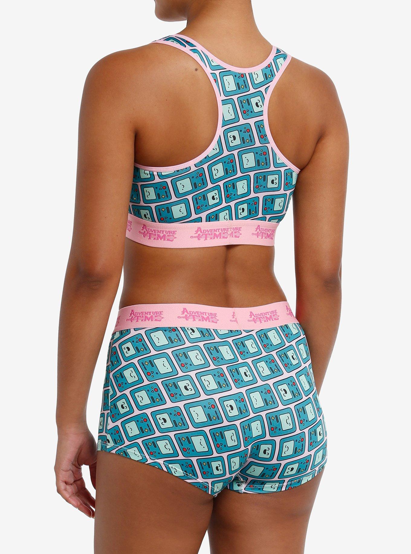 Adventure Time BMO Bra & Boyshort Panty Set, MULTI, alternate