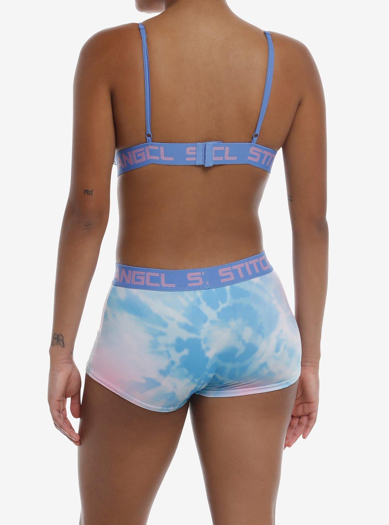 Disney Lilo & Stitch Duo Tie-Dye Bra Boyshort Panty Set