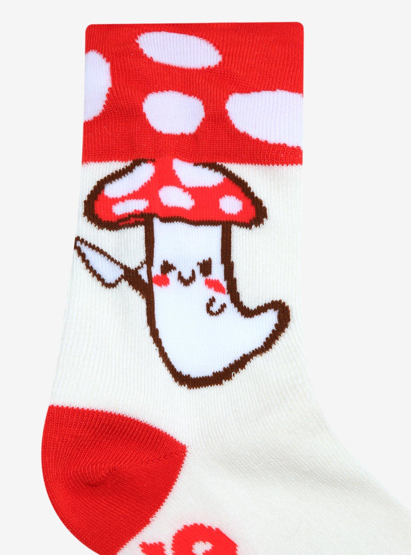 Mushroom With Knife Ankle Socks, , alternate