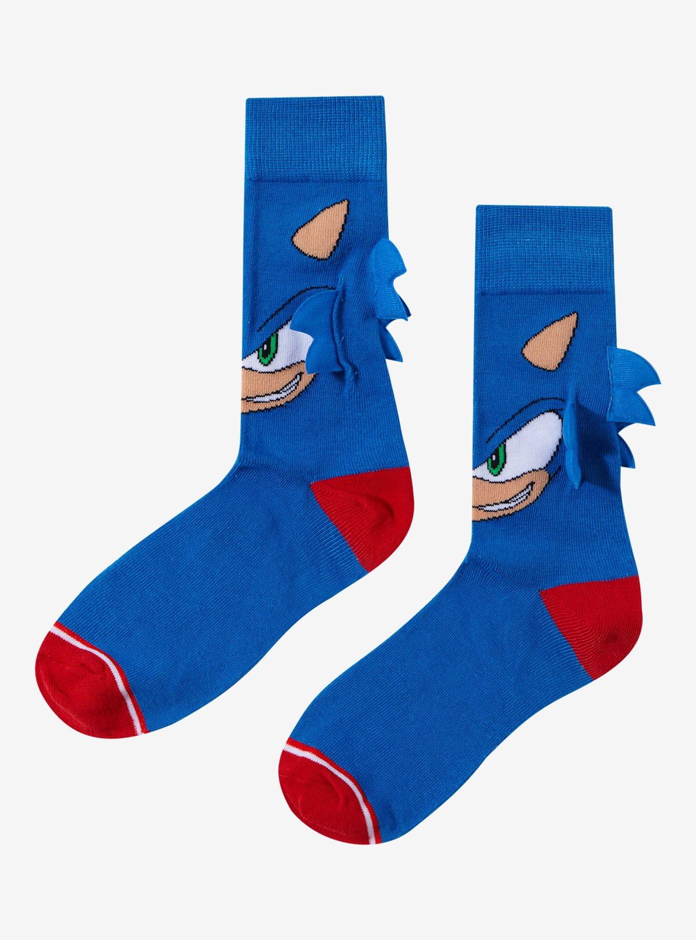 Sonic The Hedgehog 3D Crew Socks, , alternate