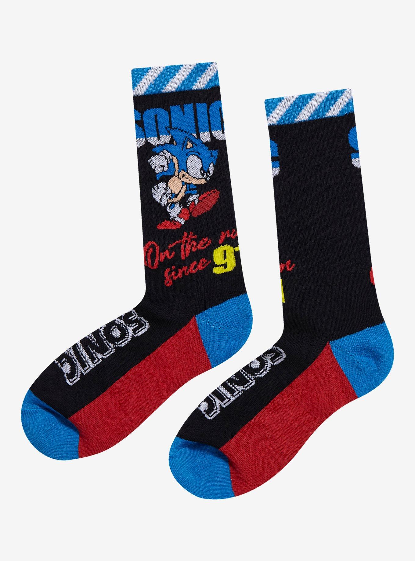 Sonic The Hedgehog Glow-In-The-Dark Crew Socks, , alternate