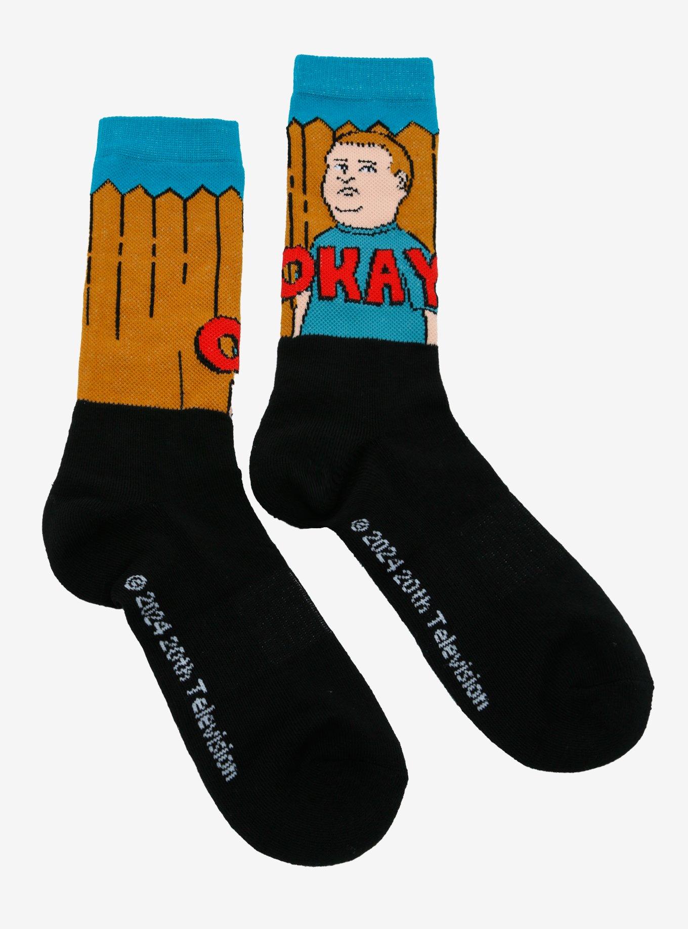 King Of The Hill Bobby Okay Crew Socks, , alternate
