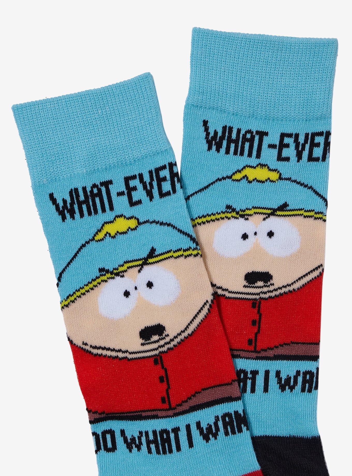 South Park Cartman What-Ever Crew Socks, , alternate