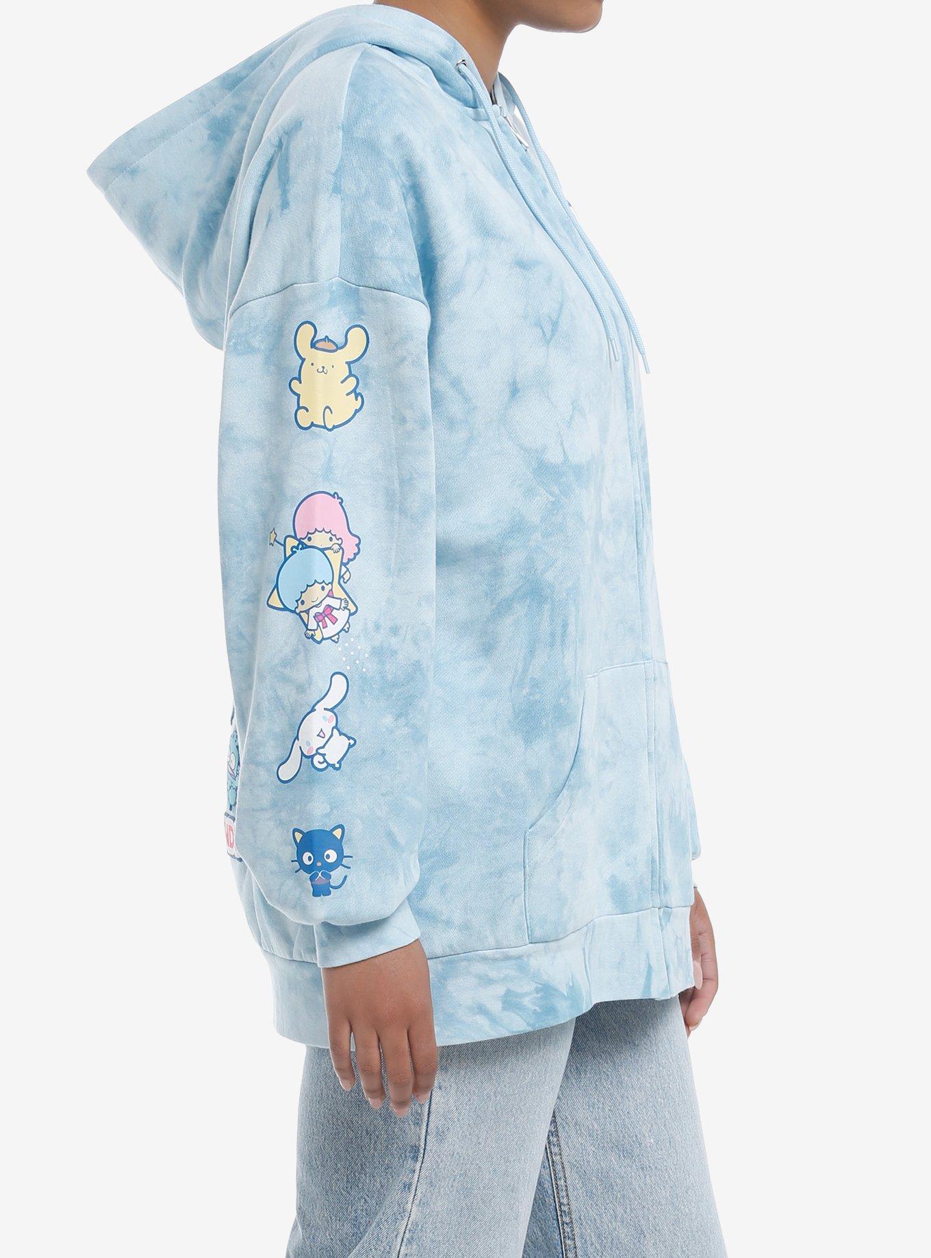 Hello Kitty And Friends Balloon Tie-Dye Girls Oversized Hoodie, MULTI, alternate