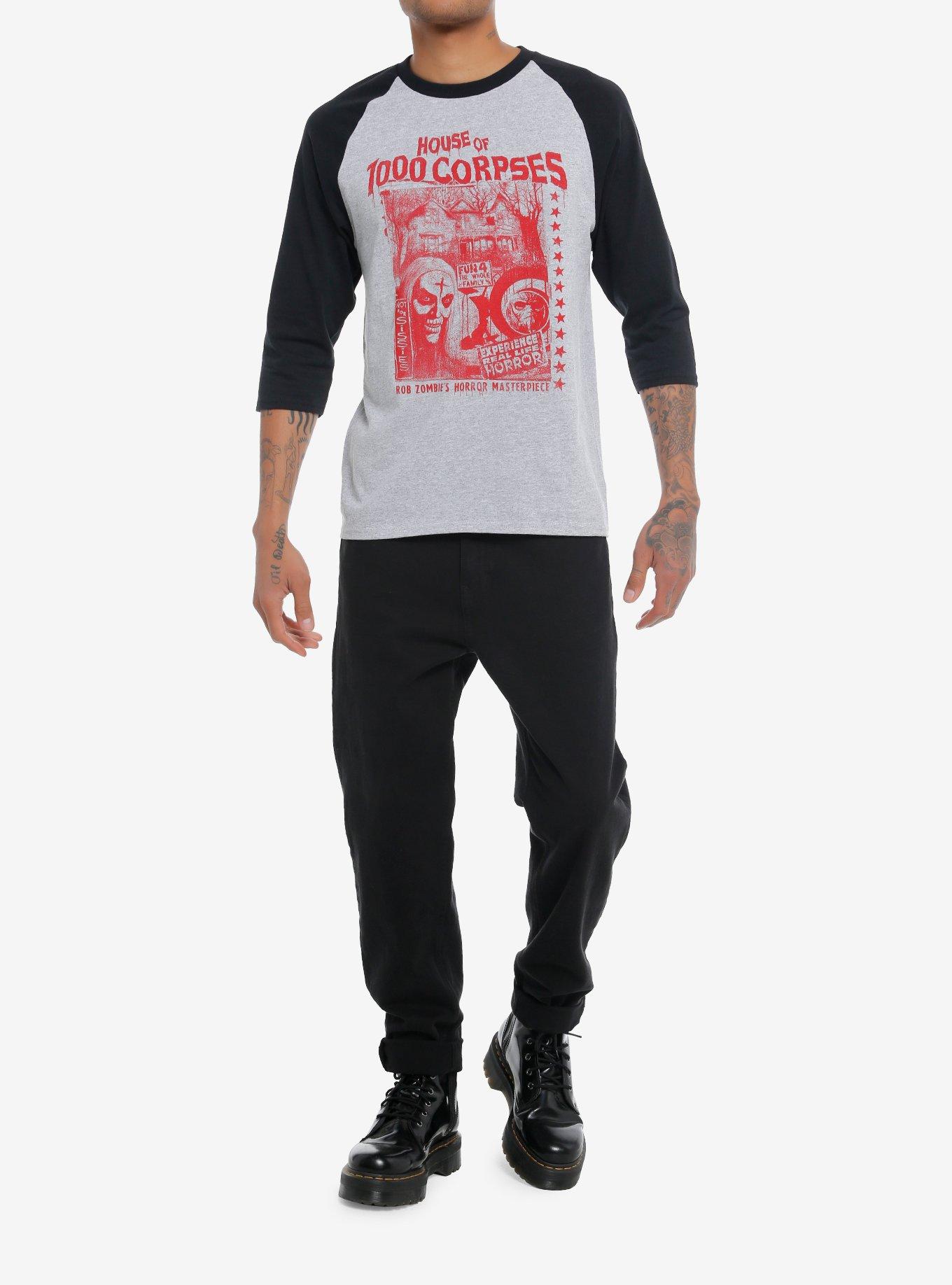 House Of 1000 Corpses Raglan T-Shirt, GREY, alternate - view 2