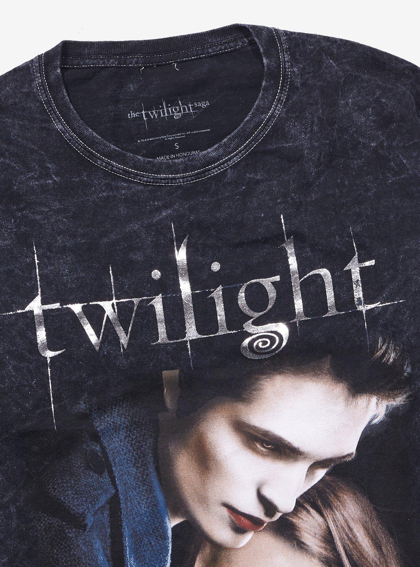 The Twilight Saga Poster Foil Print Dark Wash Boyfriend Fit Girls T-Shirt, , hi-res