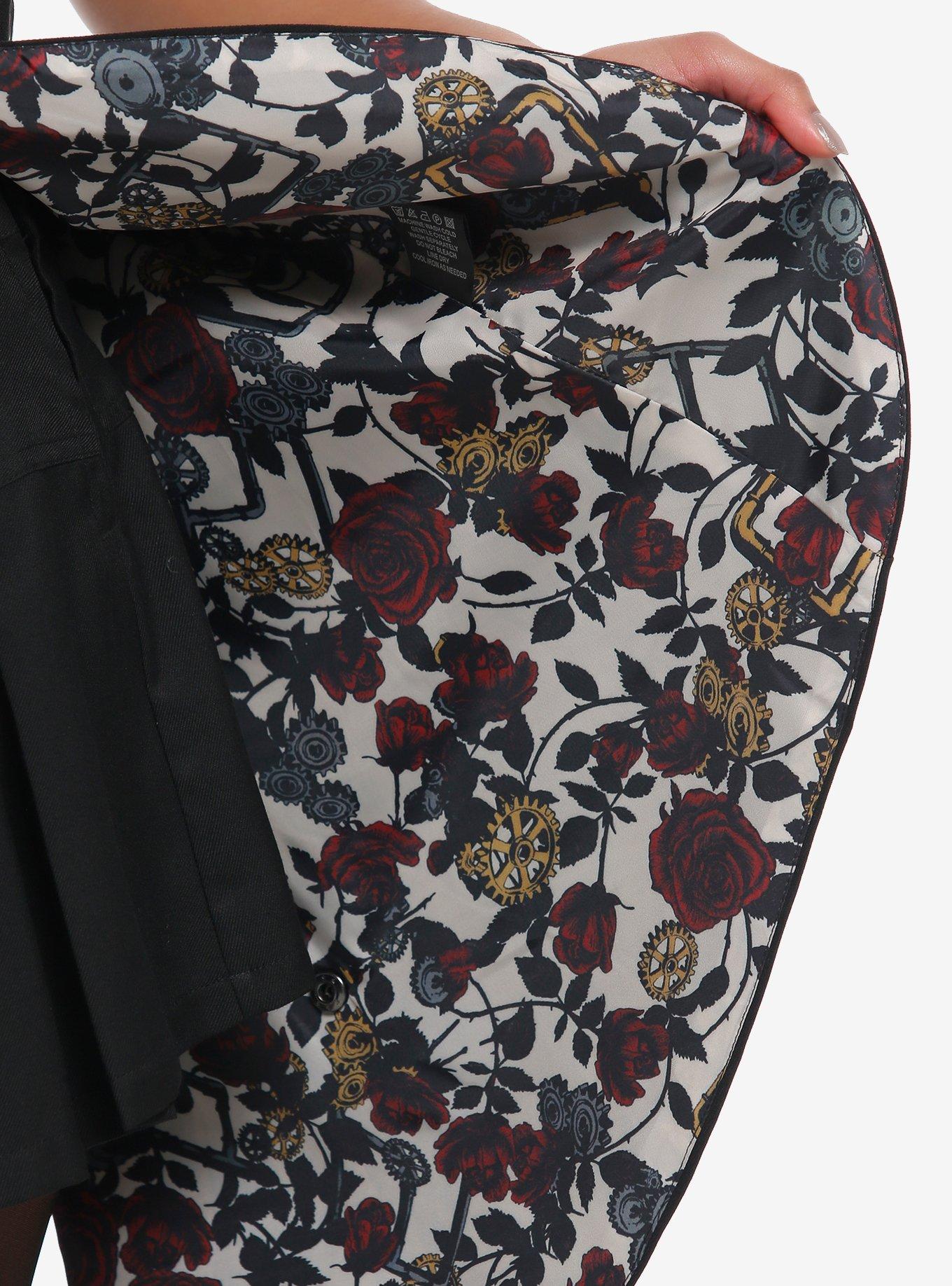 Thorn & Fable Floral Tailcoat Girls Long Vest, MULTI, alternate