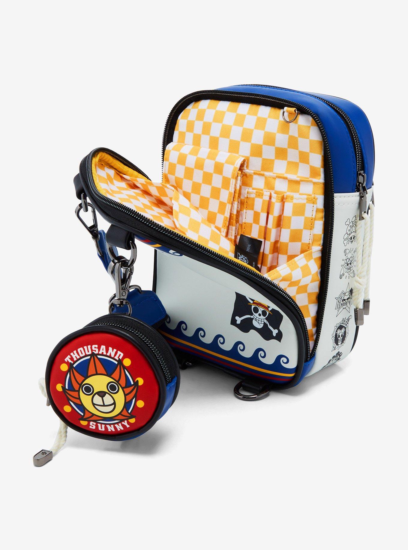 One Piece Straw Hat Crew Jolly Roger Crossbody Bag - BoxLunch Exclusive, , alternate