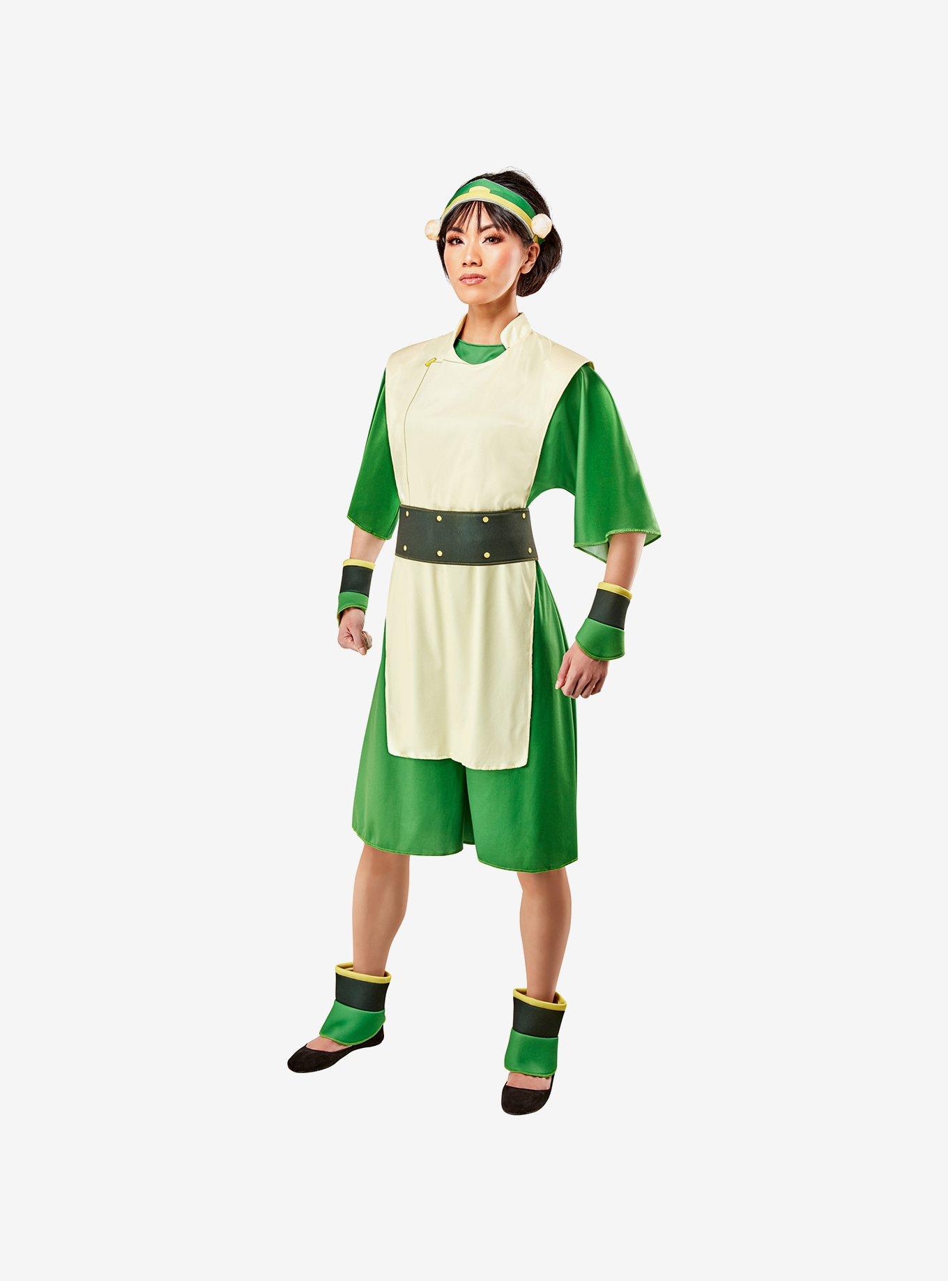 Avatar: The Last Airbender Toph Beifong Adult Costume, GREEN, alternate