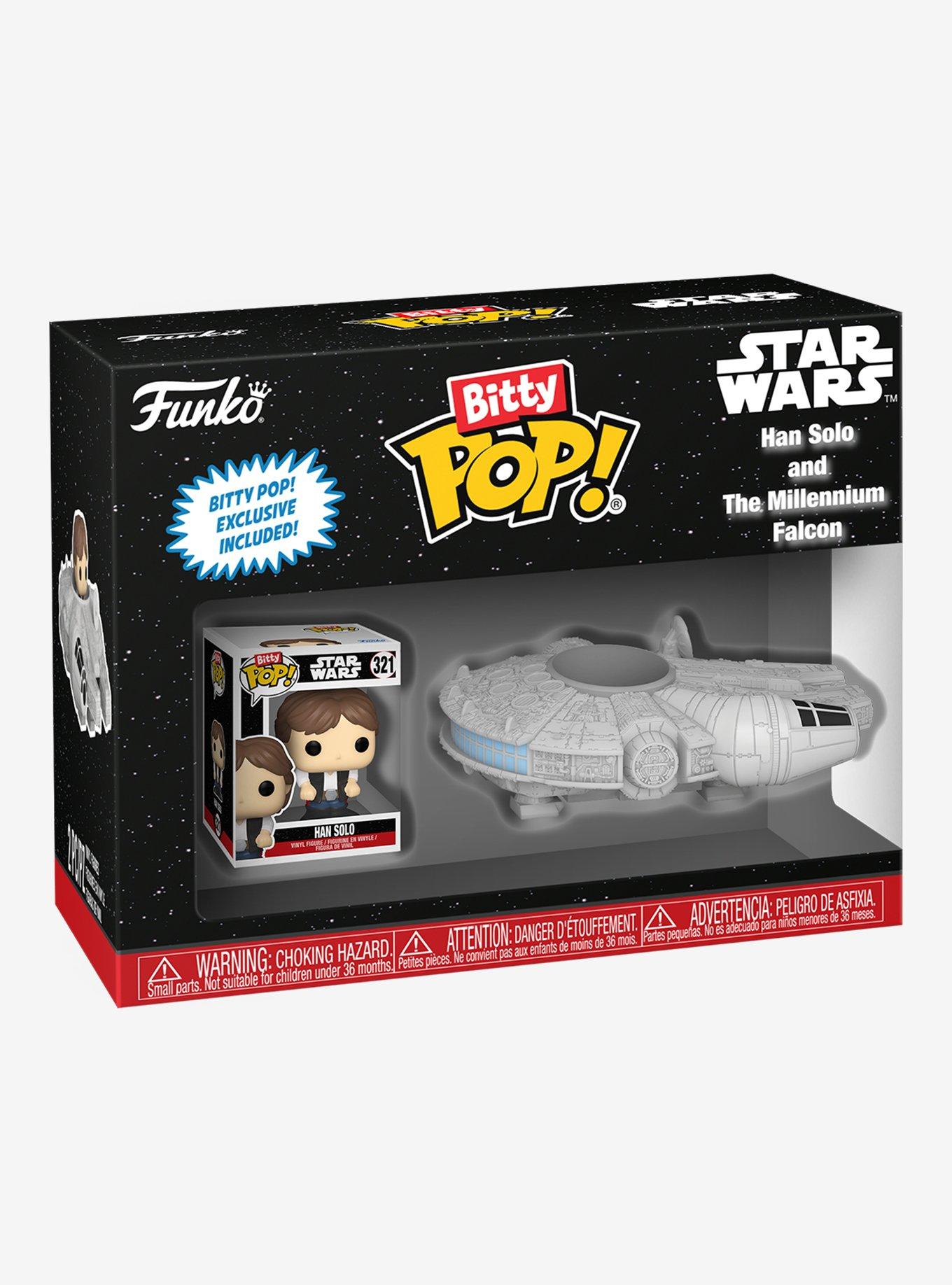 Funko Star Wars Bitty Pop! Han Solo And The Millennium Falcon Vinyl Figure, , alternate