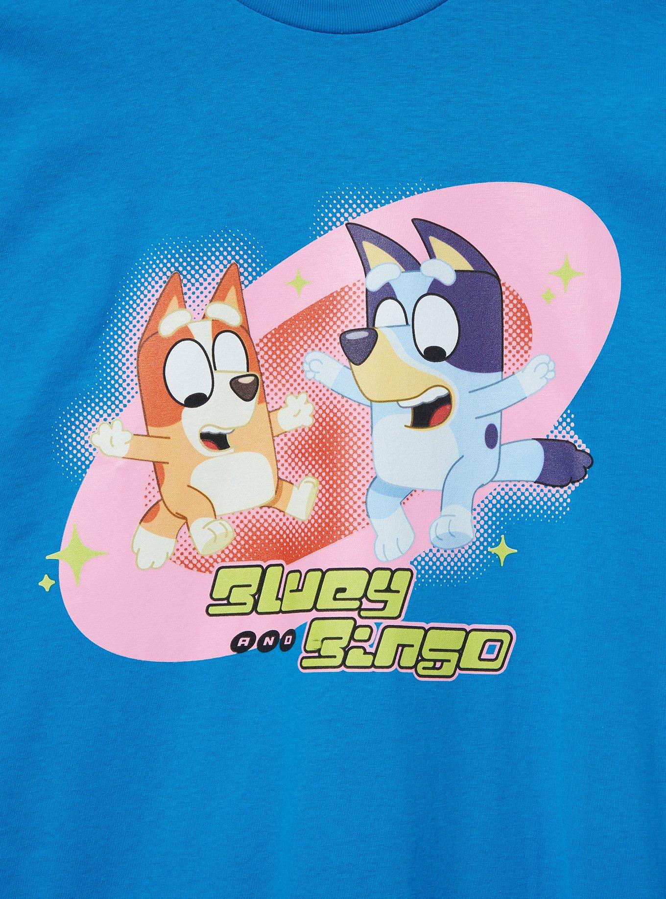 Bluey Bingo & Bluey Women's Graphic T-Shirt &mdash; BoxLunch Exclusive, BLUE, alternate