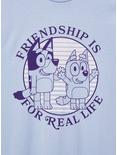 Bluey Friendship Is For Real Life Tonal Portrait Women's T-Shirt — BoxLunch Exclusive, BLUE AIR, alternate