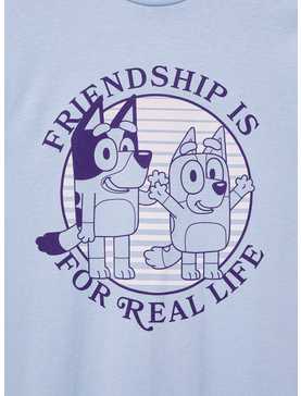 Bluey Friendship Is For Real Life Tonal Portrait Women's T-Shirt — BoxLunch Exclusive, , hi-res