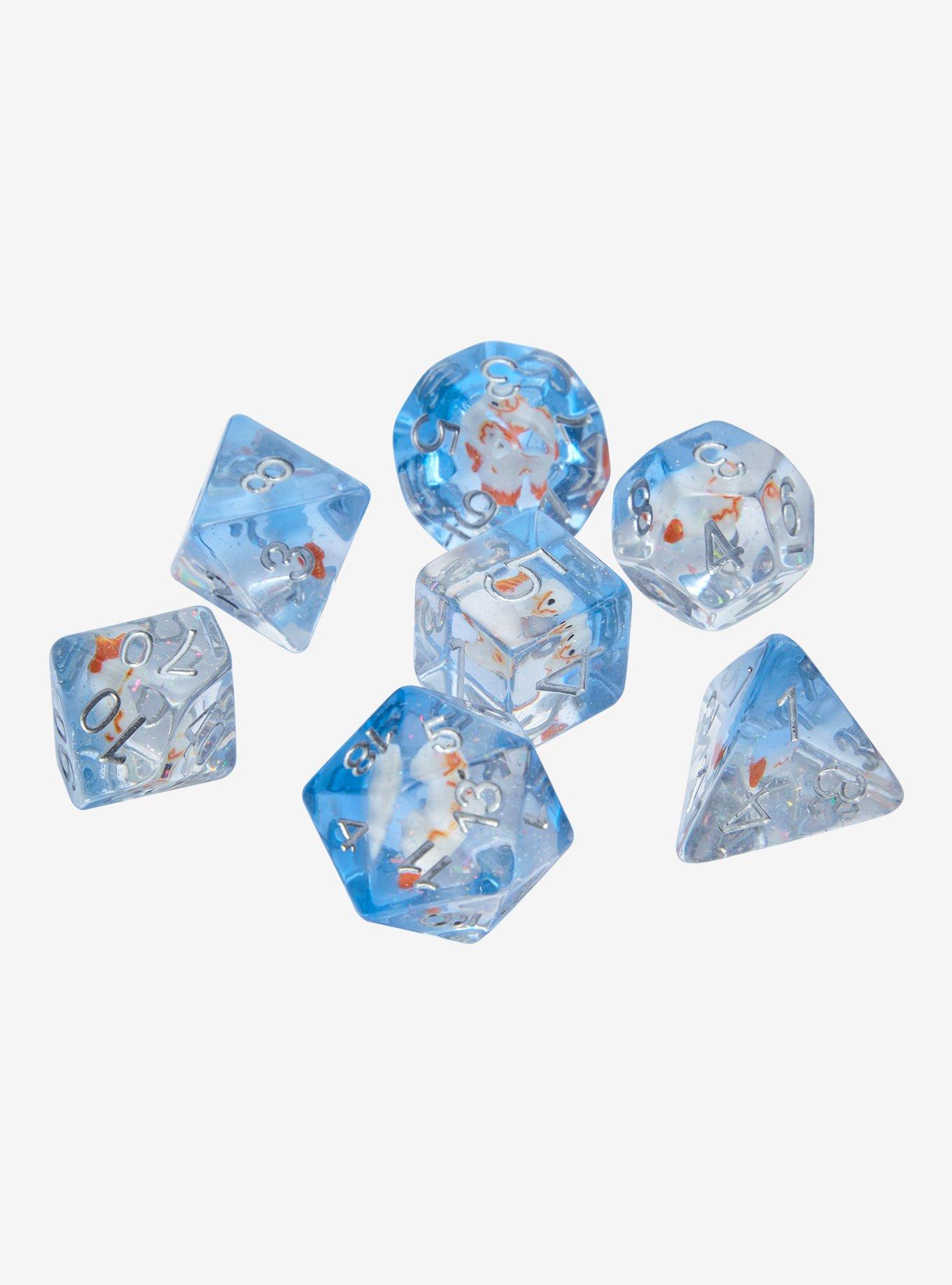 Fish Bowl Polyhedral Dice Set Hot Topic Exclusive, , hi-res