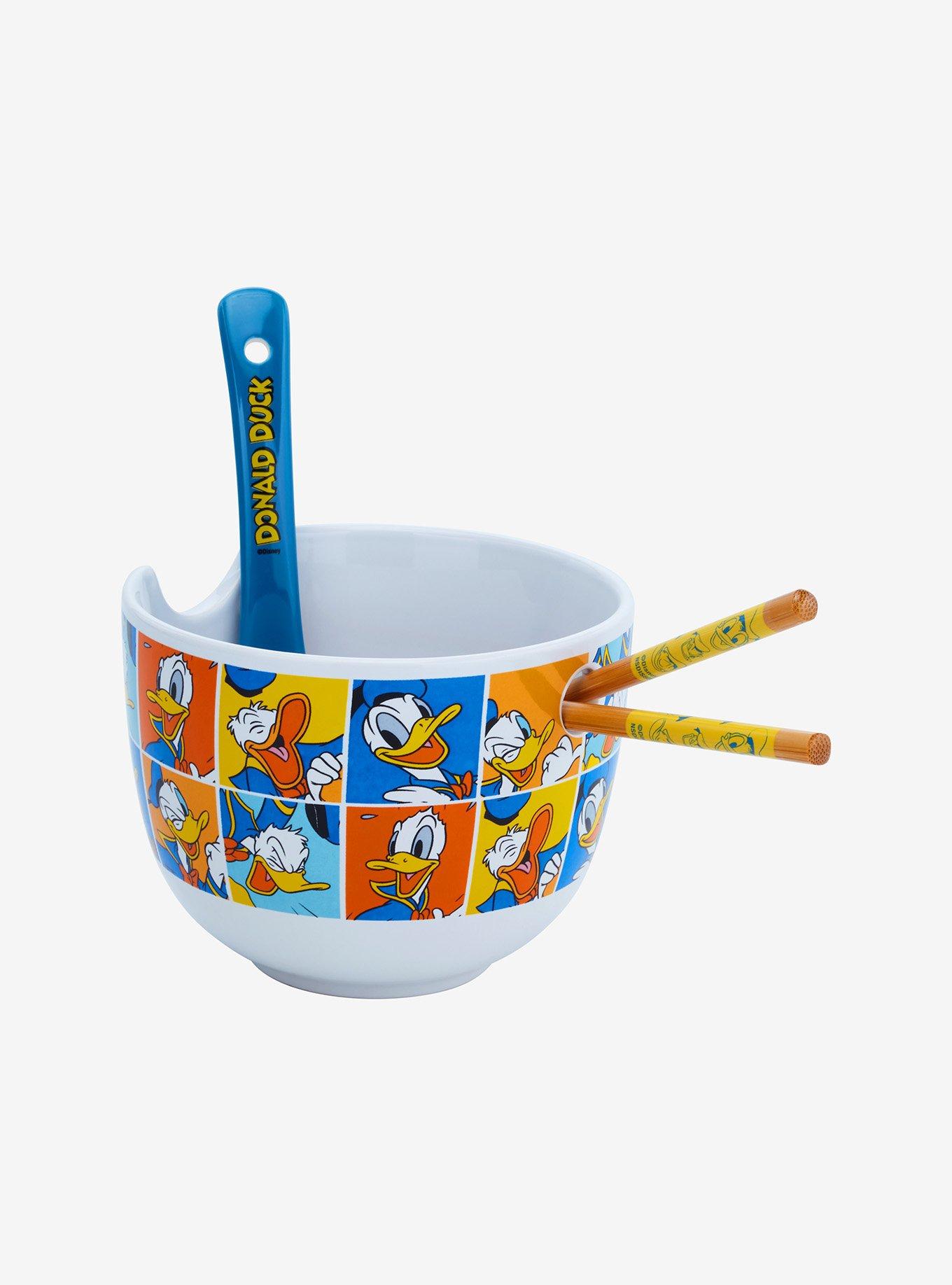 Disney Donald Duck Portrait Grid Ramen Bowl Set, , alternate