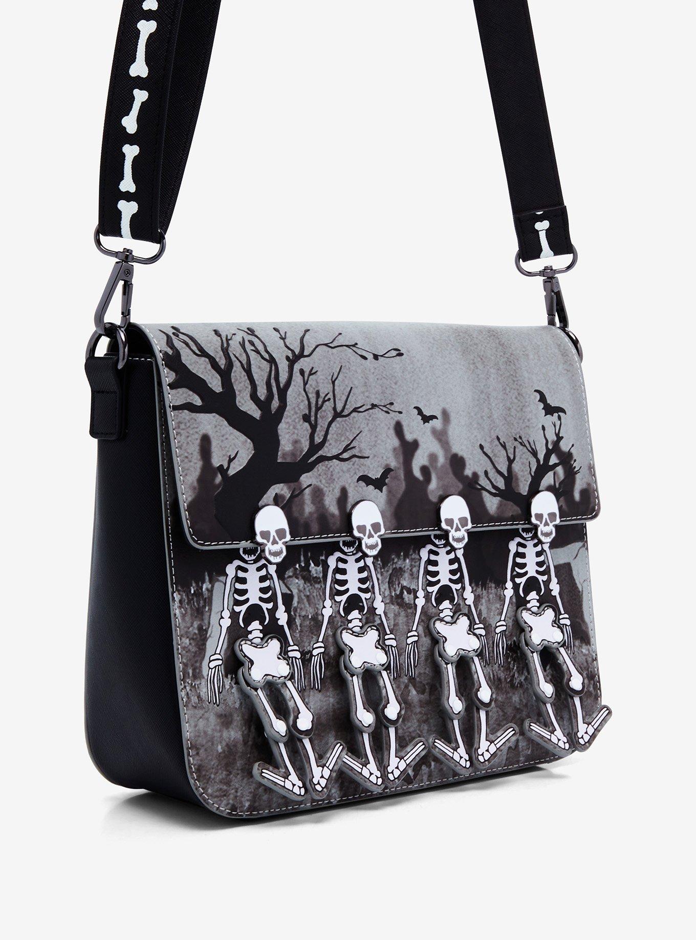 Loungefly Disney The Skeleton Dance Glow-In-The-Dark Crossbody Bag, , hi-res