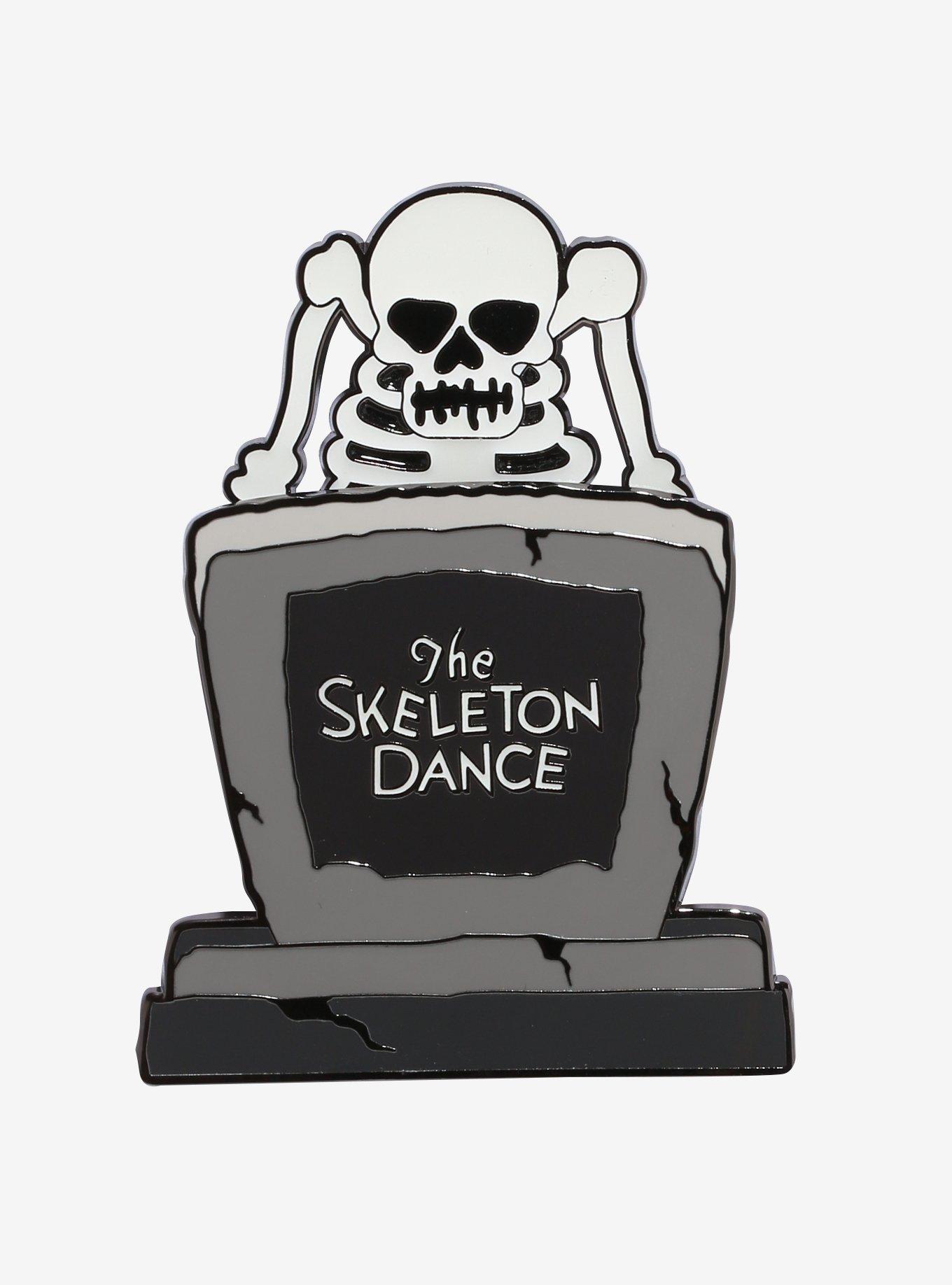 Disney The Skeleton Dance Sliding Enamel Pin, , alternate