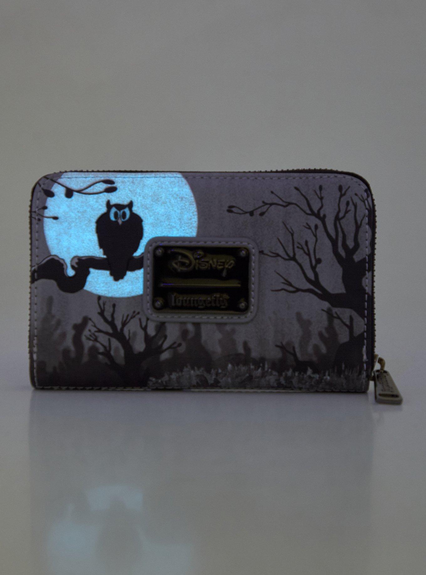 Loungefly Disney The Skeleton Dance Glow-In-The-Dark Zipper Wallet, , alternate