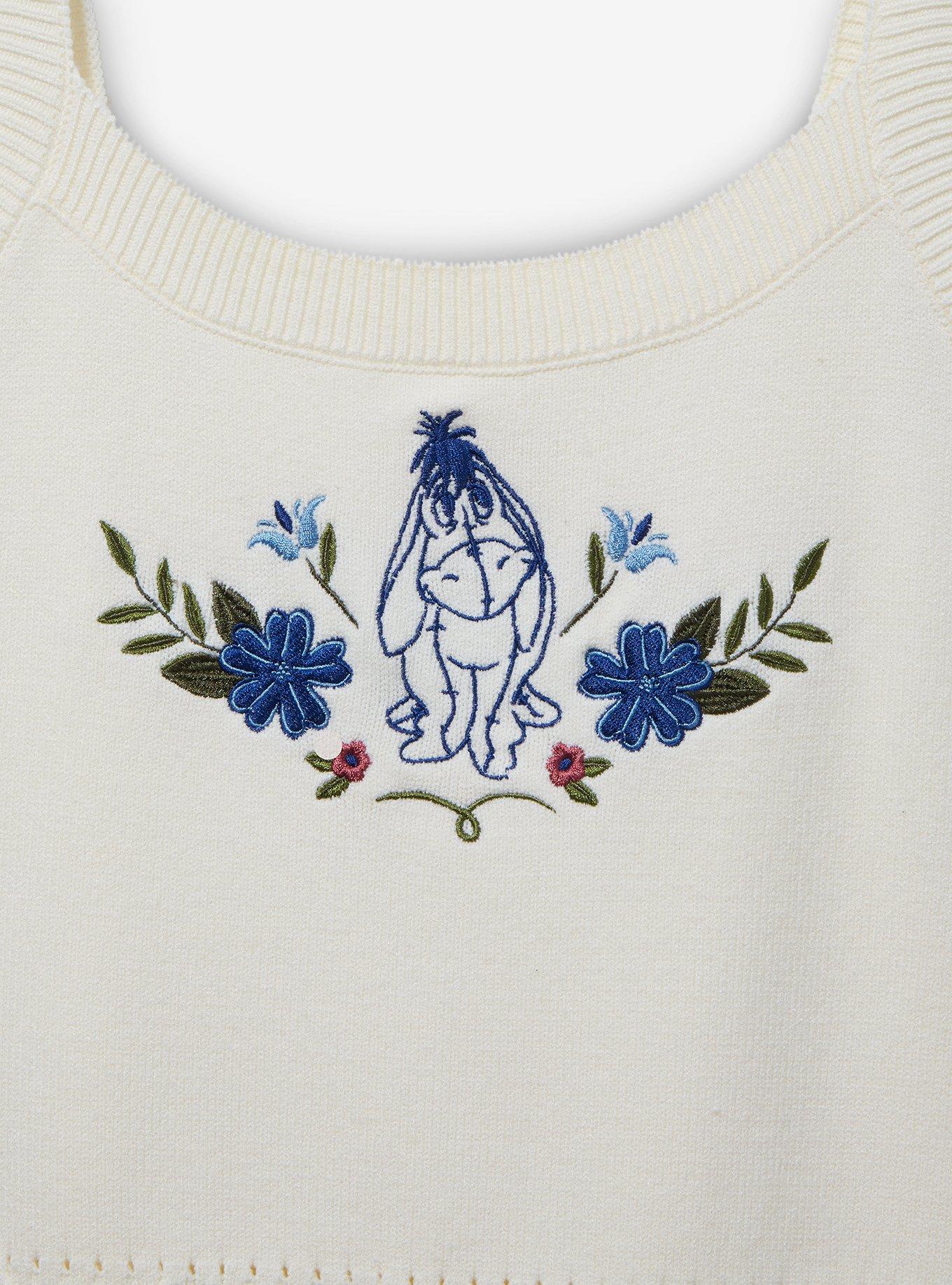 Disney Winnie the Pooh Eeyore Embroidered Women's Plus Size Knit Tank — BoxLunch Exclusive, BEIGE, alternate