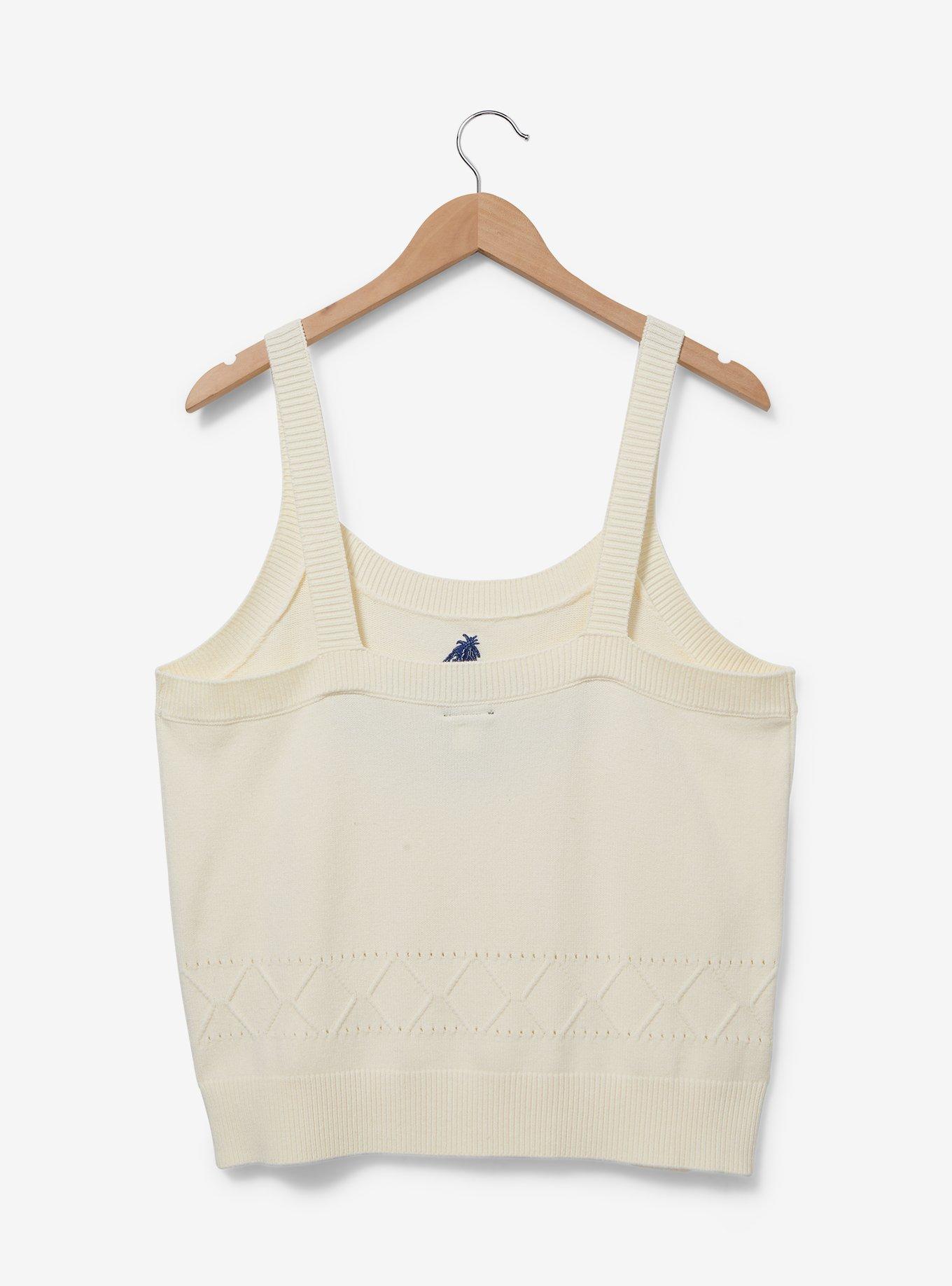 Disney Winnie the Pooh Eeyore Embroidered Women's Plus Size Knit Tank &mdash; BoxLunch Exclusive, BEIGE, alternate