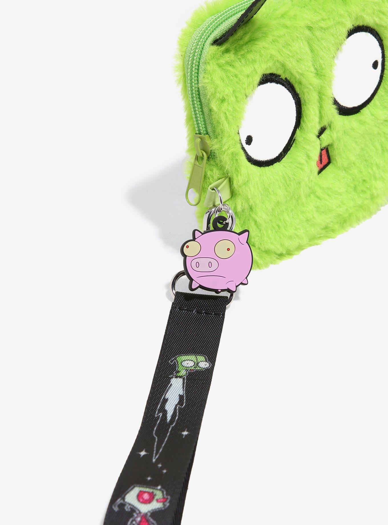 Invader Zim GIR Plush Coin Purse With Wrist Lanyard, , alternate
