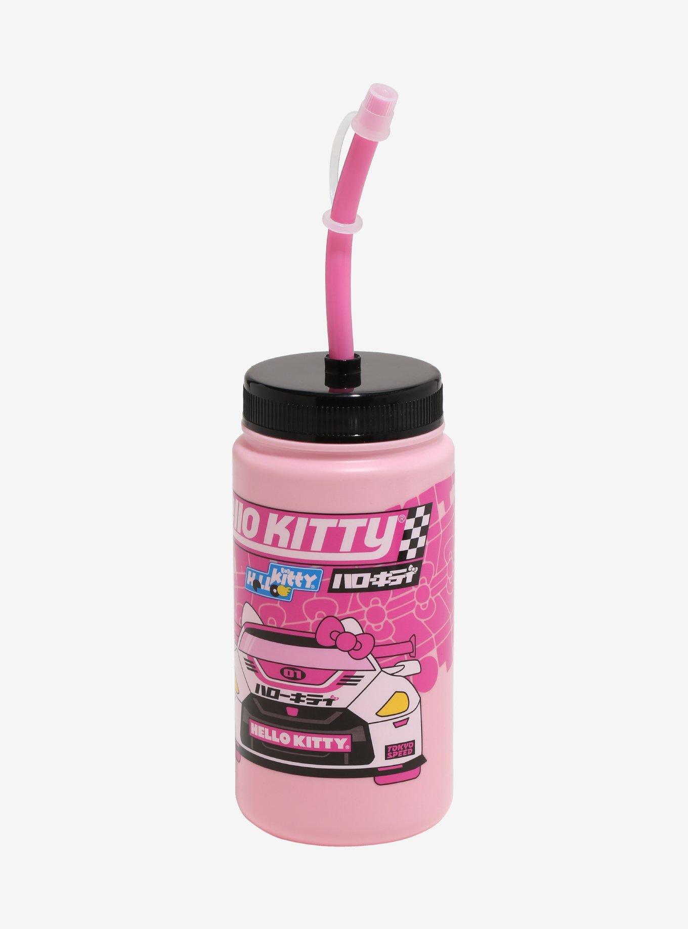 Hello Kitty Racing Pink Sport Water Bottle, , hi-res