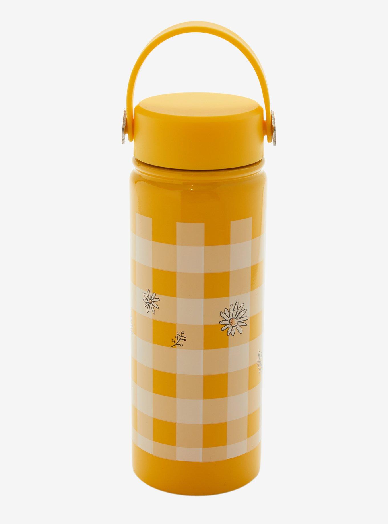 Disney Winnie The Pooh Gingham Stainless Steel Water Bottle, , hi-res