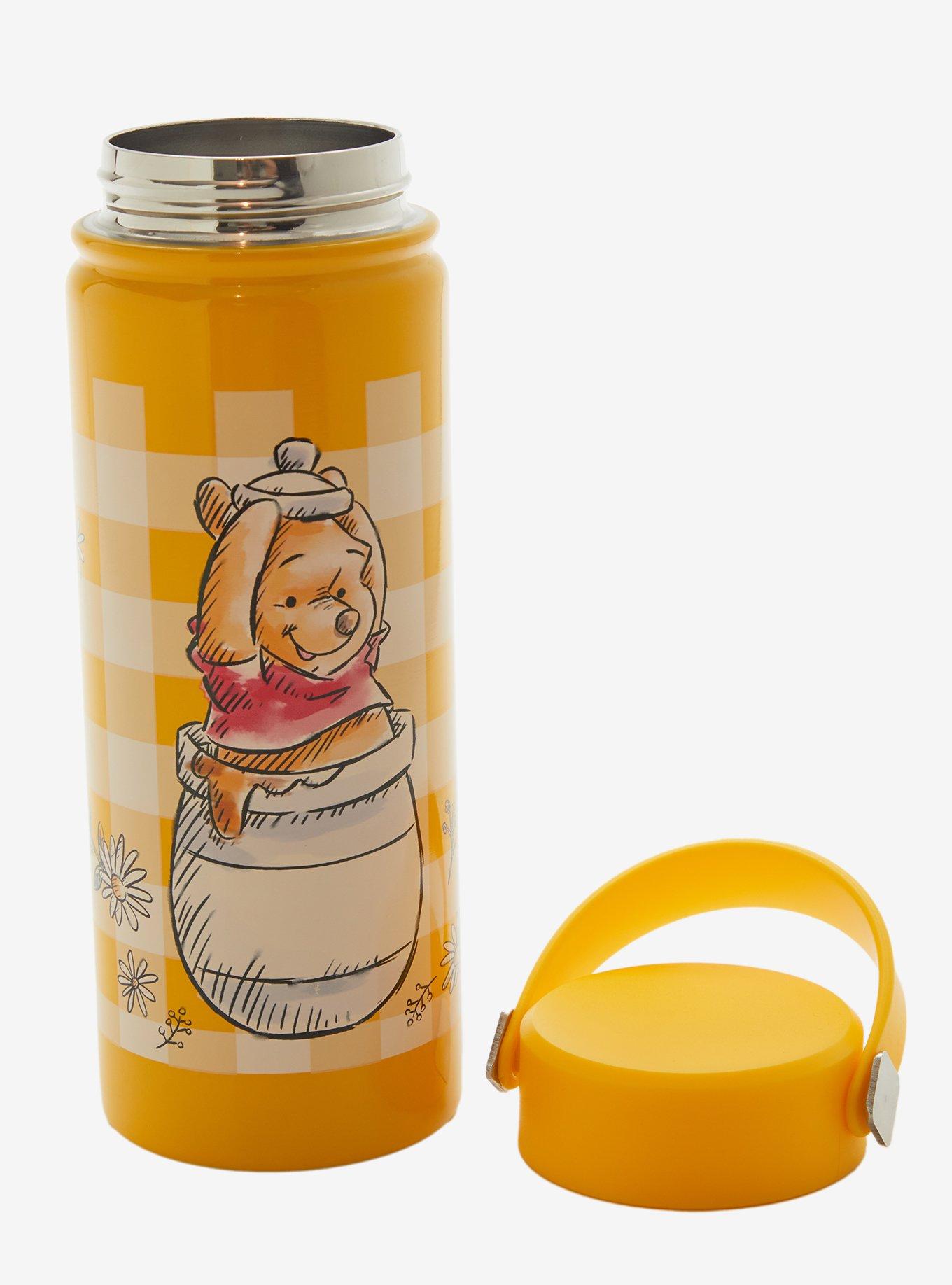Disney Winnie The Pooh Gingham Stainless Steel Water Bottle, , alternate