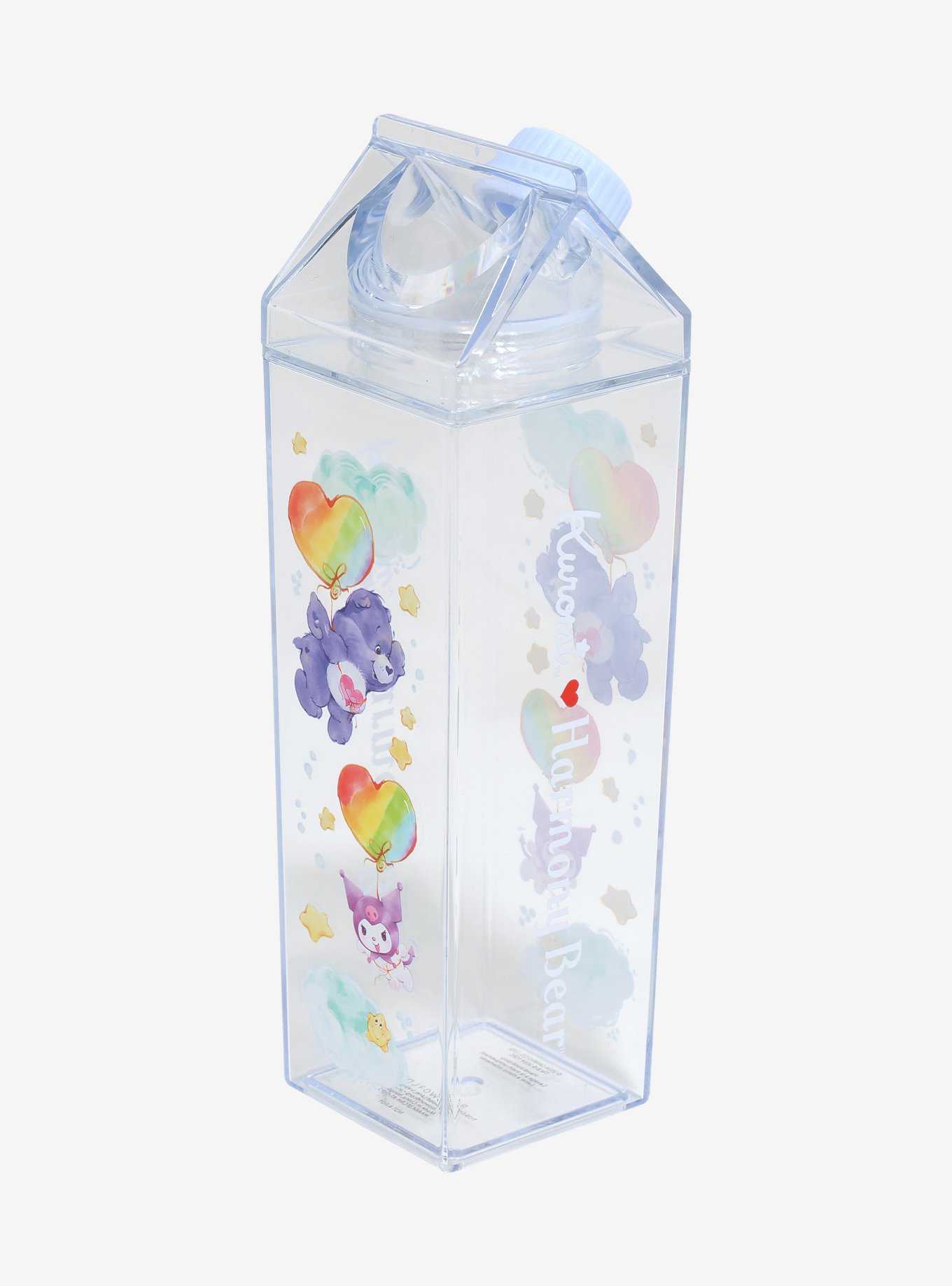 Kuromi & Harmony Bear Clouds Milk Carton Water Bottle, , hi-res