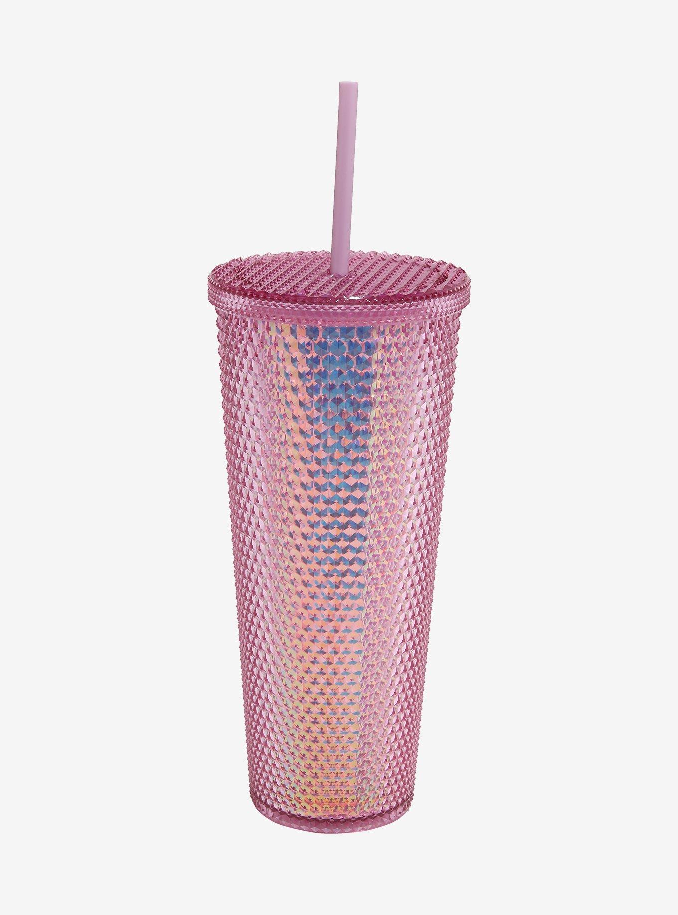 Disney Stitch Angel Pink Pyramid Acrylic Travel Cup