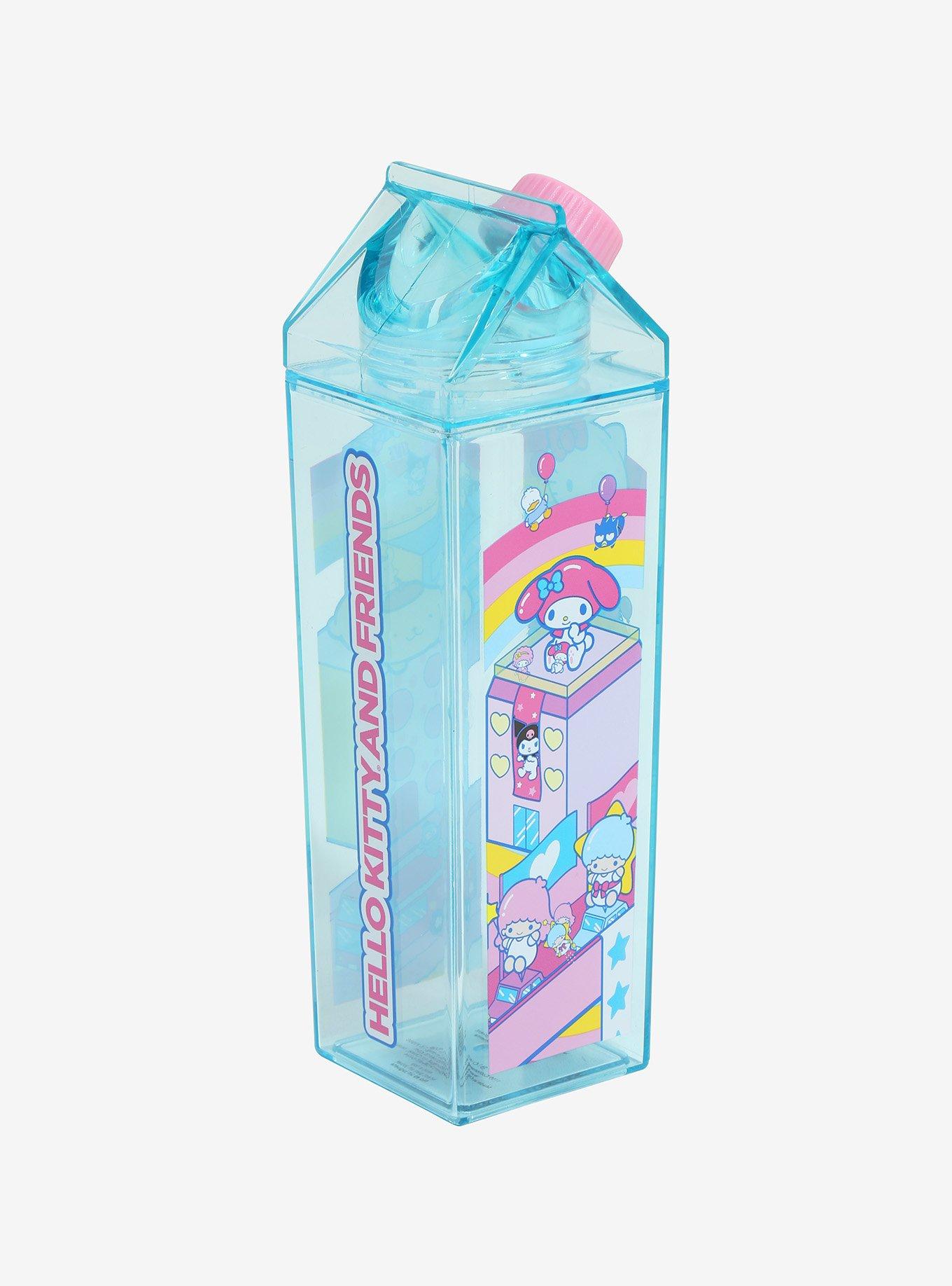 Hello Kitty And Friends Balloon Town Milk Carton Water Bottle