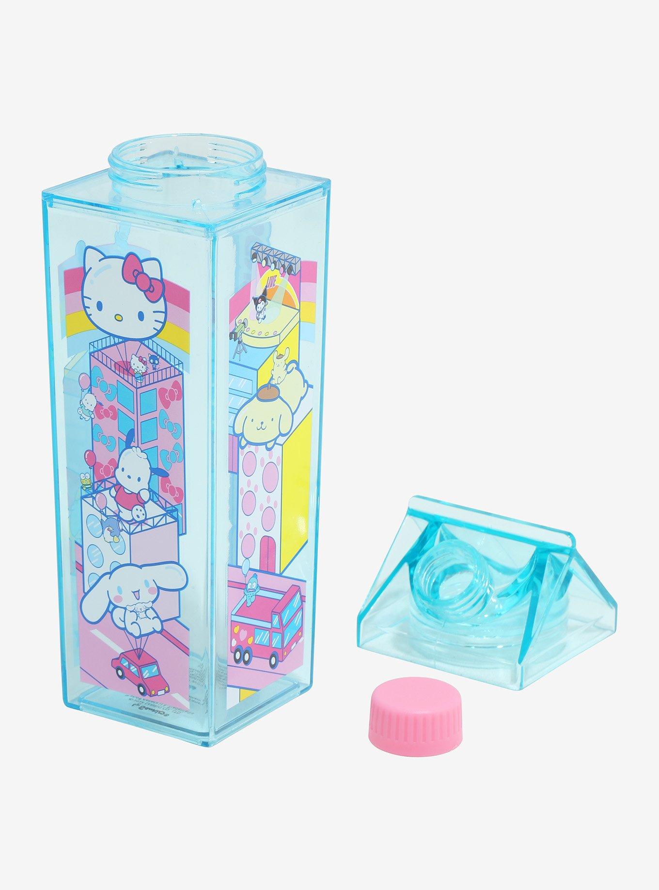 Hello Kitty And Friends Balloon Town Milk Carton Water Bottle