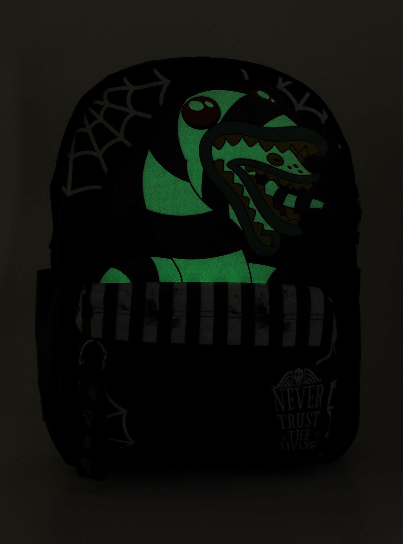 Beetlejuice Sandworm Glow-In-The-Dark Backpack, , alternate