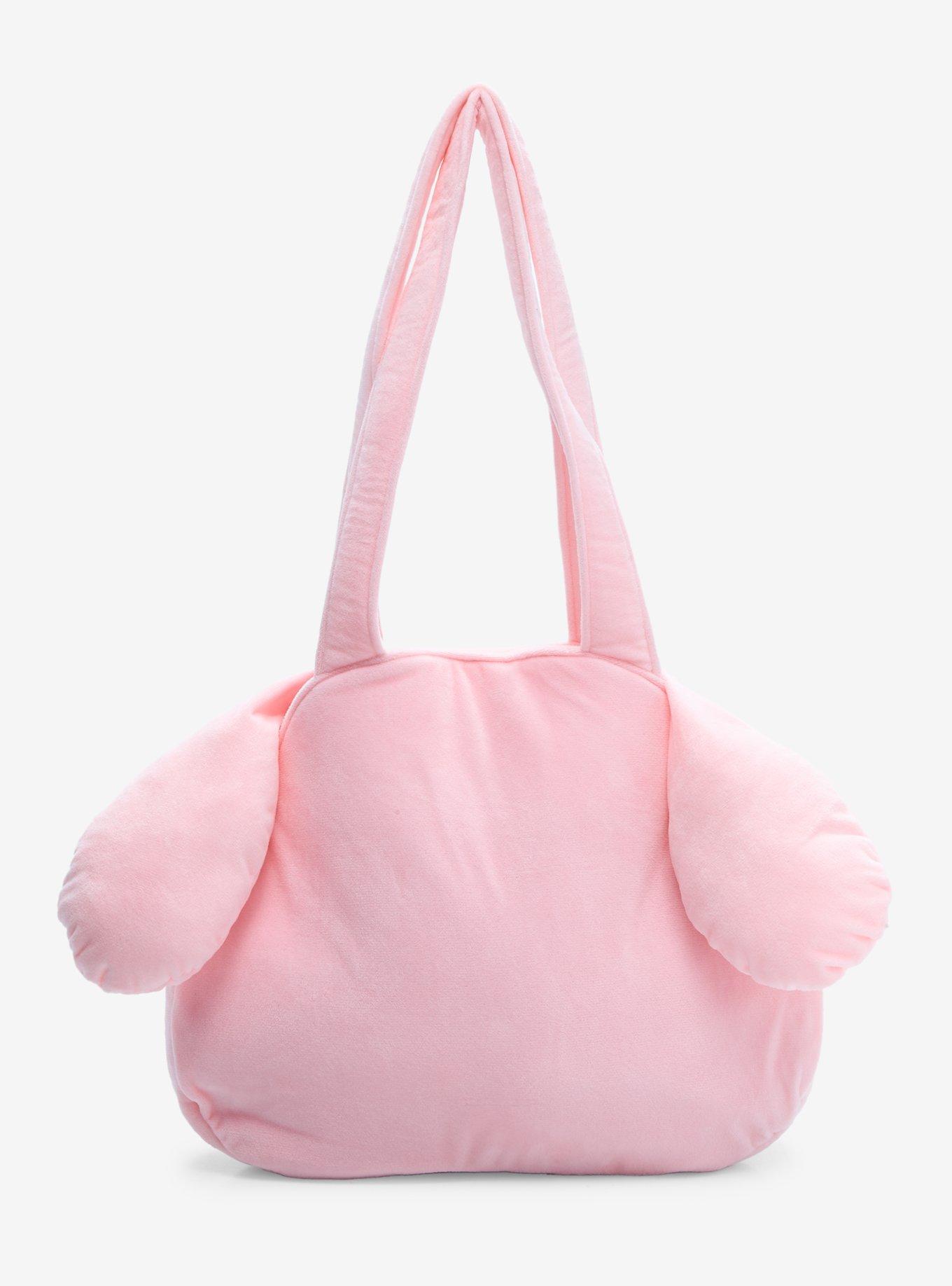 My Melody Lace Bow Plush Tote Bag, , alternate