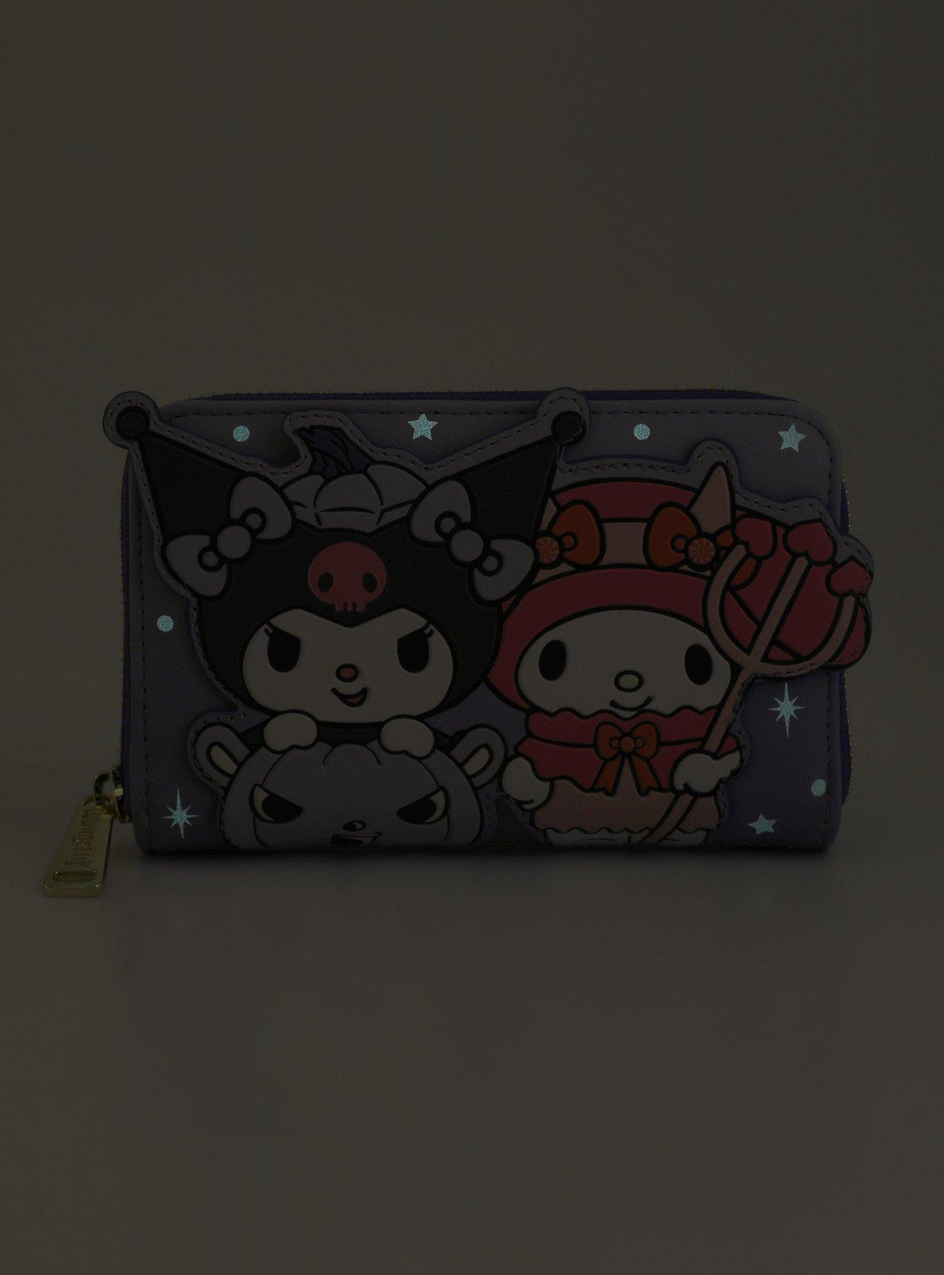 My Melody & Kuromi Halloween Glow-In-The-Dark Zipper Wallet, , alternate